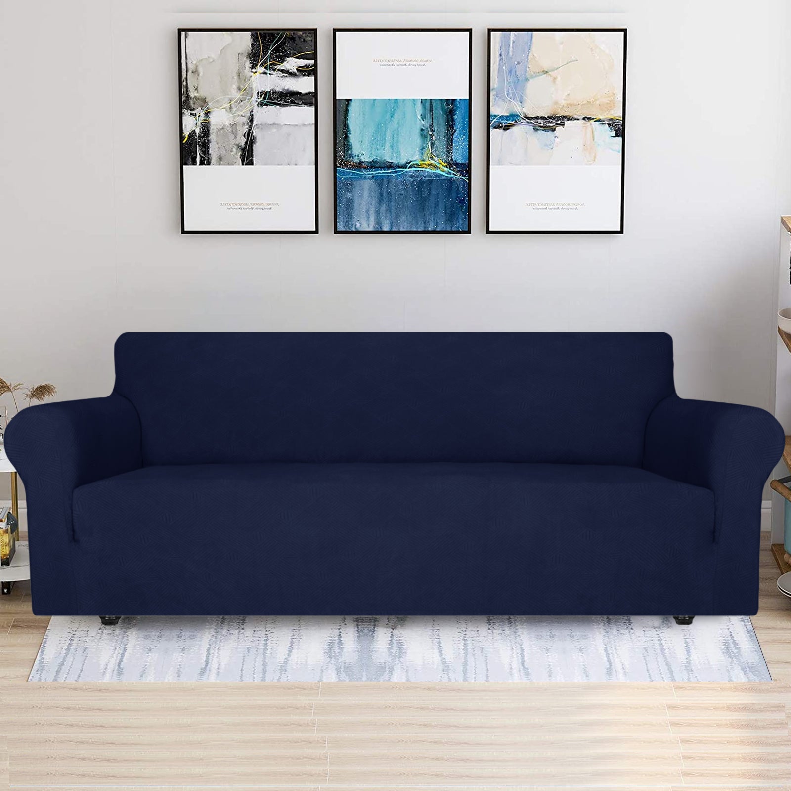 ESTILO 3 Asiento Sofá Capa - Elástica, Antideslizante, Amigable con Mascotas, Lavable, Invernal - Patrón Entrelazado