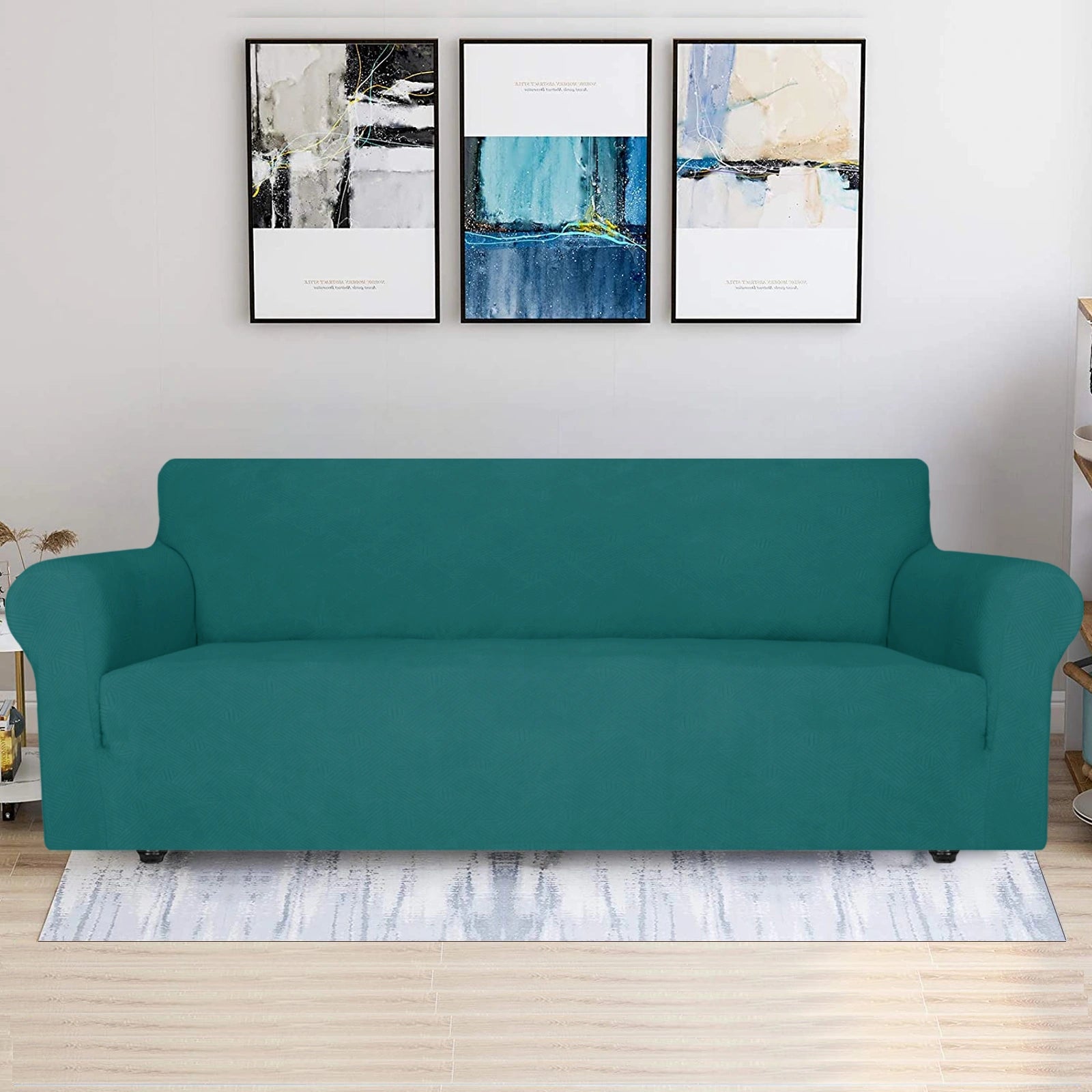 ESTILO 4 Asientos Cubierta de Sofá - Elástica, Antideslizante, Amigable con Mascotas, Lavable, Invernal - Patrón Entrelazado