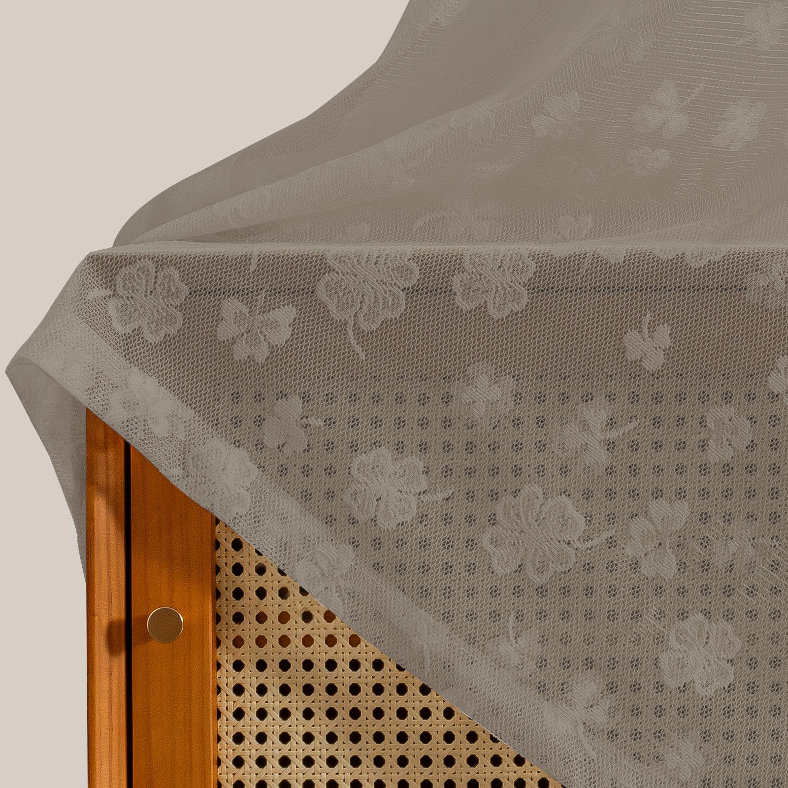 YSTYLE 2 Pieces Lace Voile Curtains with Eyelets-YSTYLE