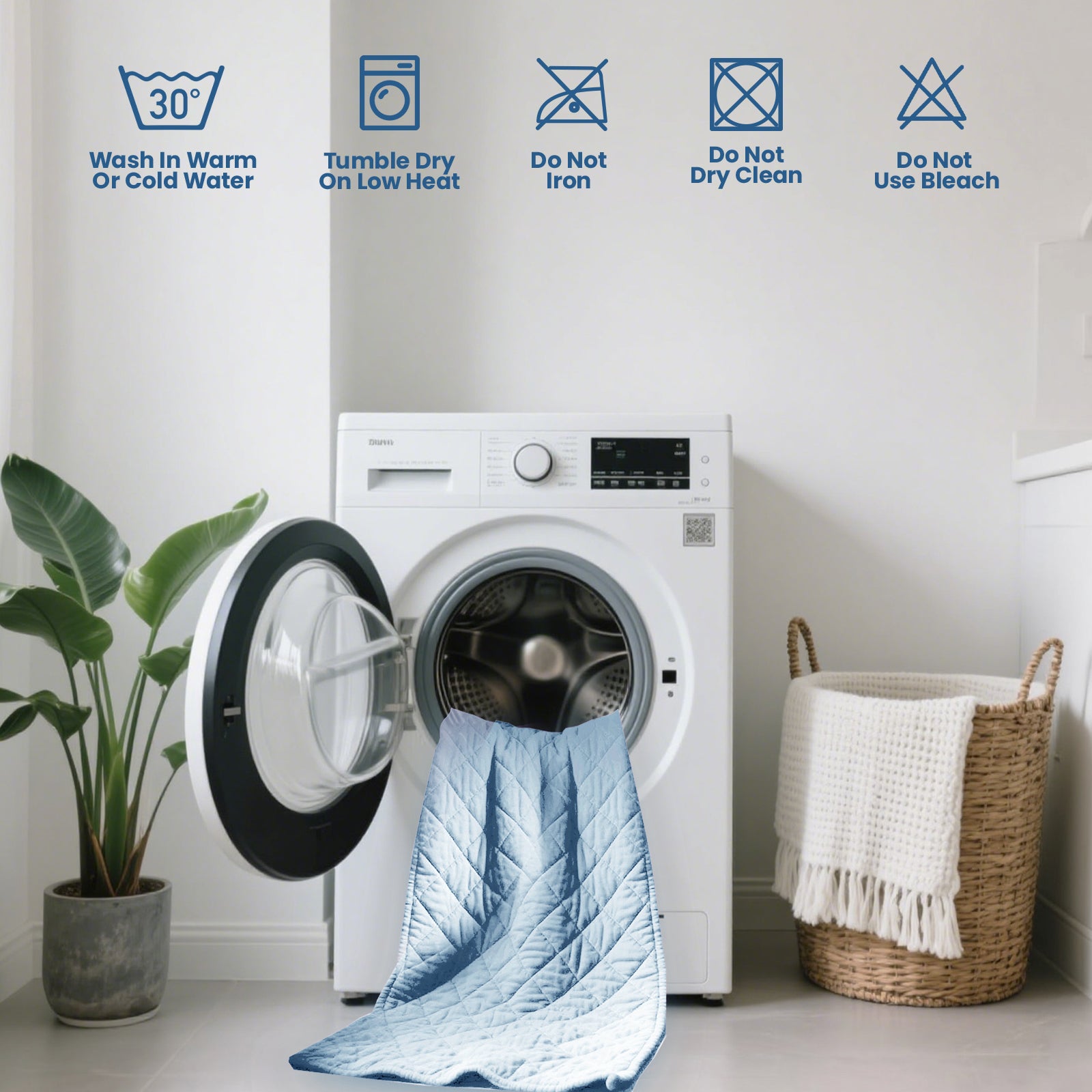 Waterproof Quilted Mattress Protector with Deep Pocket and Elastic Fit