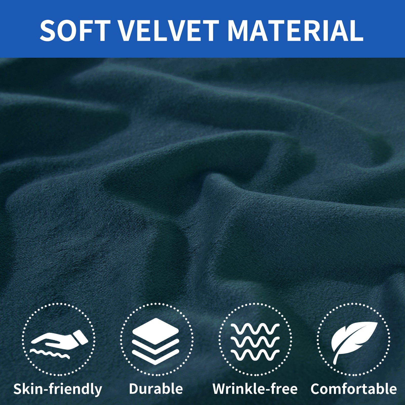 YSTYLE Samt-Stretch-Sofaschoner 1-sitzig Anti-Rutsch