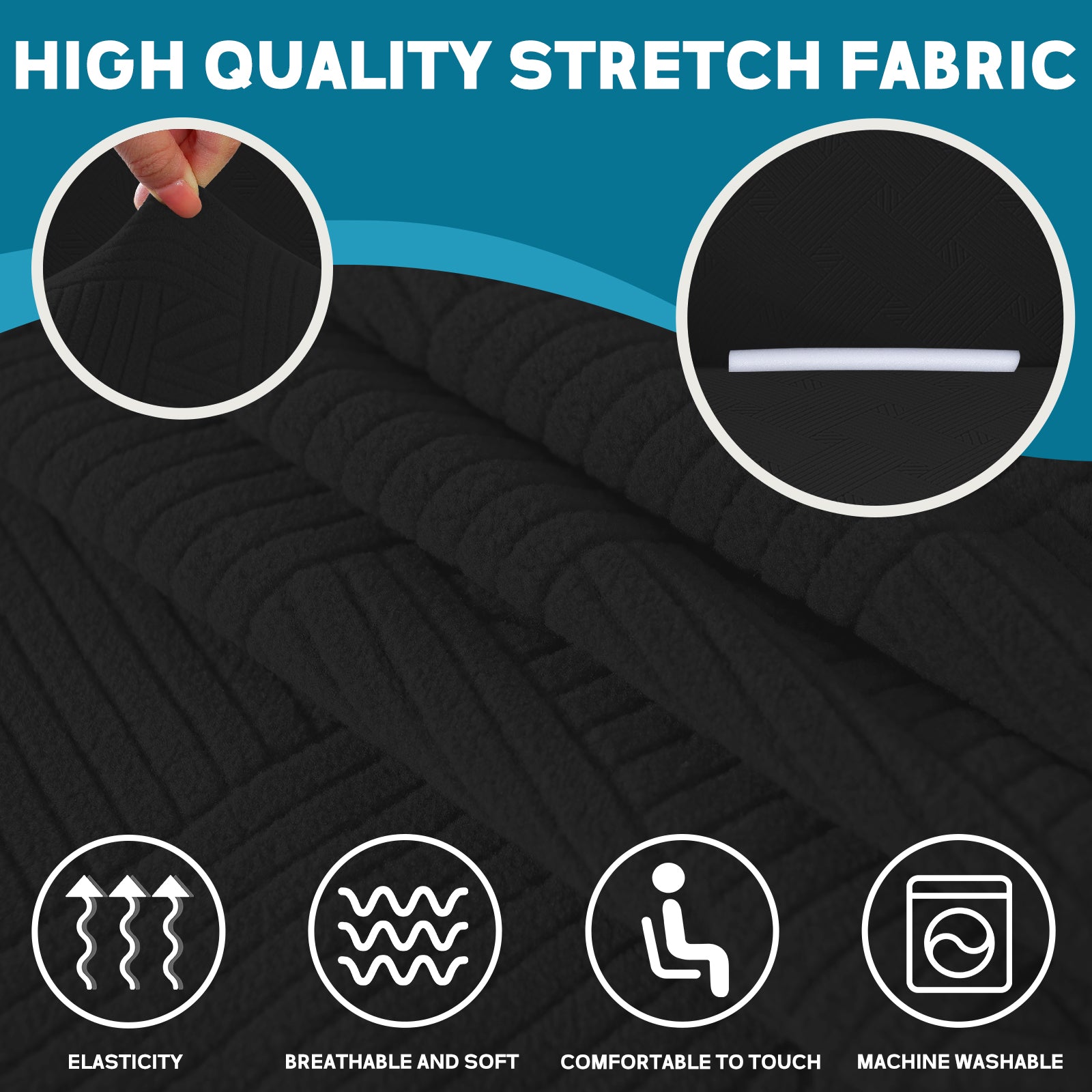 YSTYLE Hoch Stretch 1-Sitzer Sessel Bezug Anti-Rutsch Waschbar