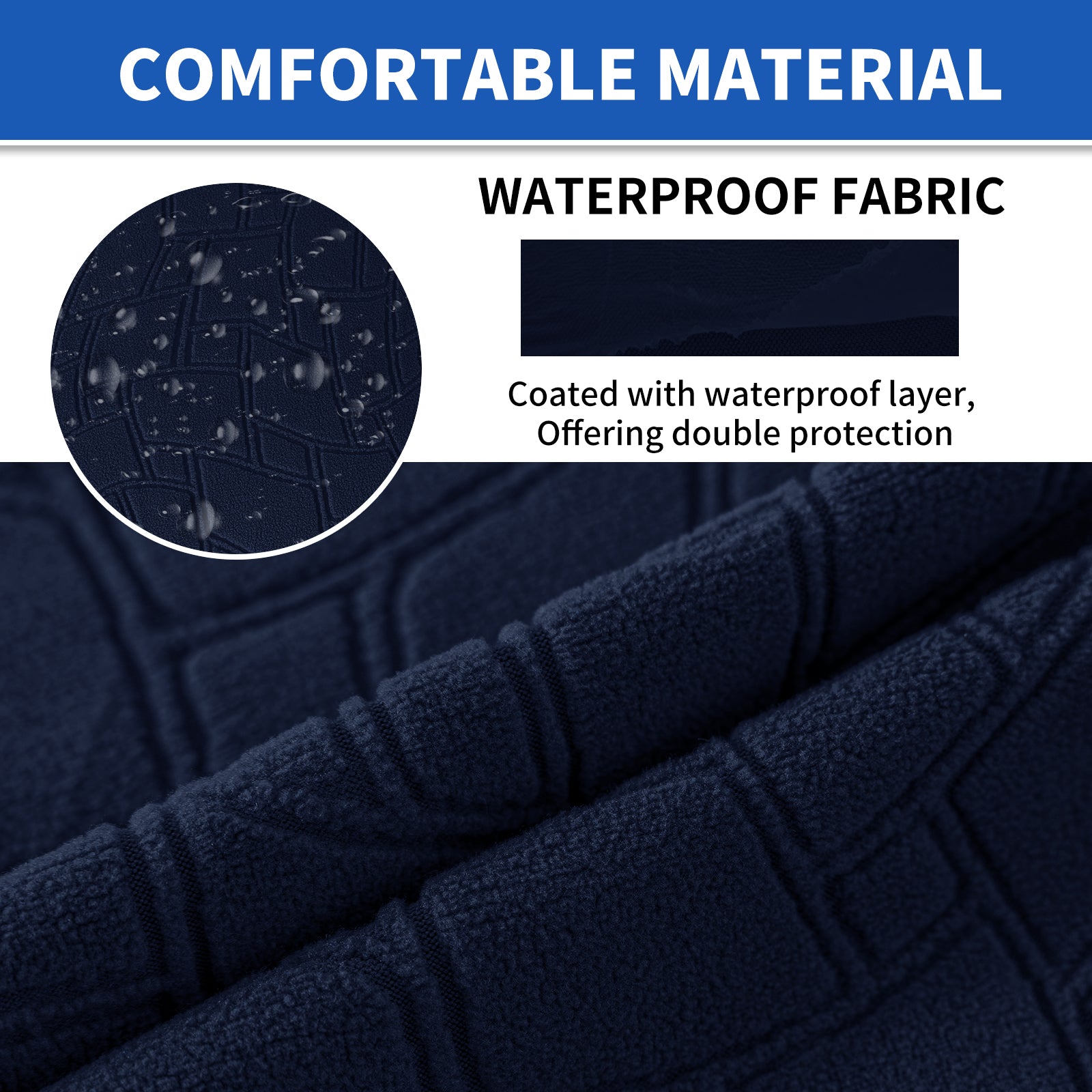 YSTYLE 2 pezzi Copertura per sedile divano elasticizzata 1 posto geometrico anti-scivolo