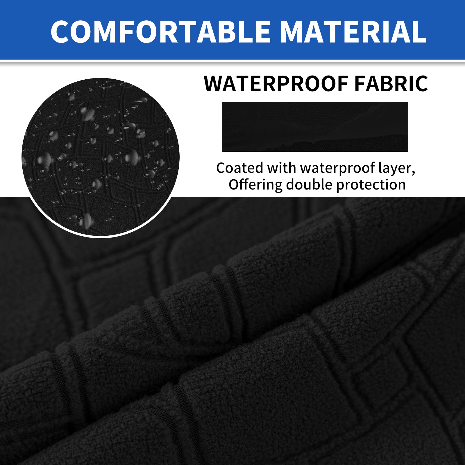 YSTYLE 2 pezzi Copertura per sedile divano elasticizzata 1 posto geometrico anti-scivolo