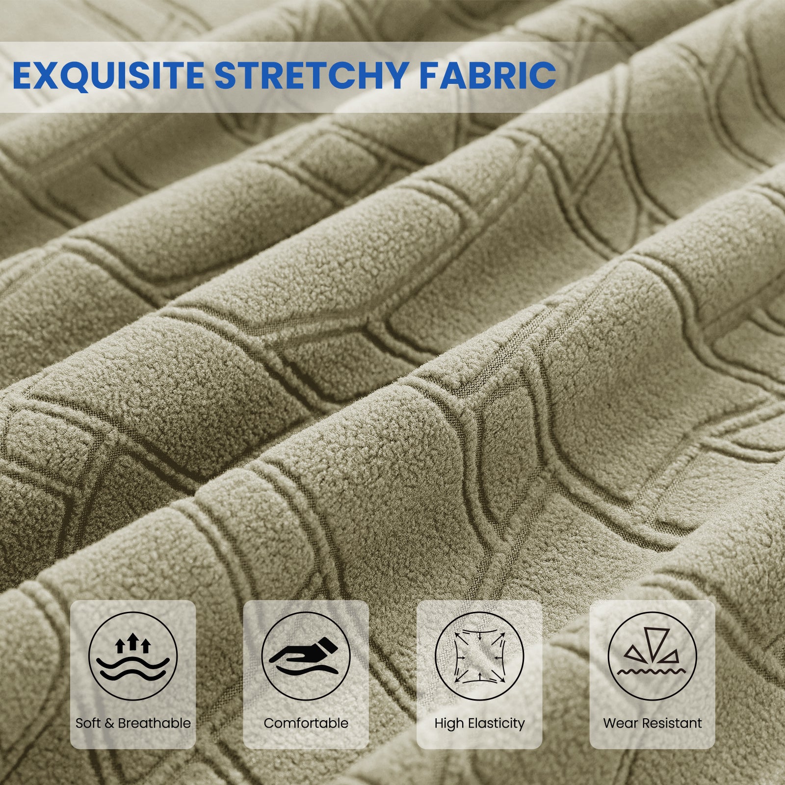 YSTYLE Universal Elastic 180cm Headboard Cover Dustproof Washable