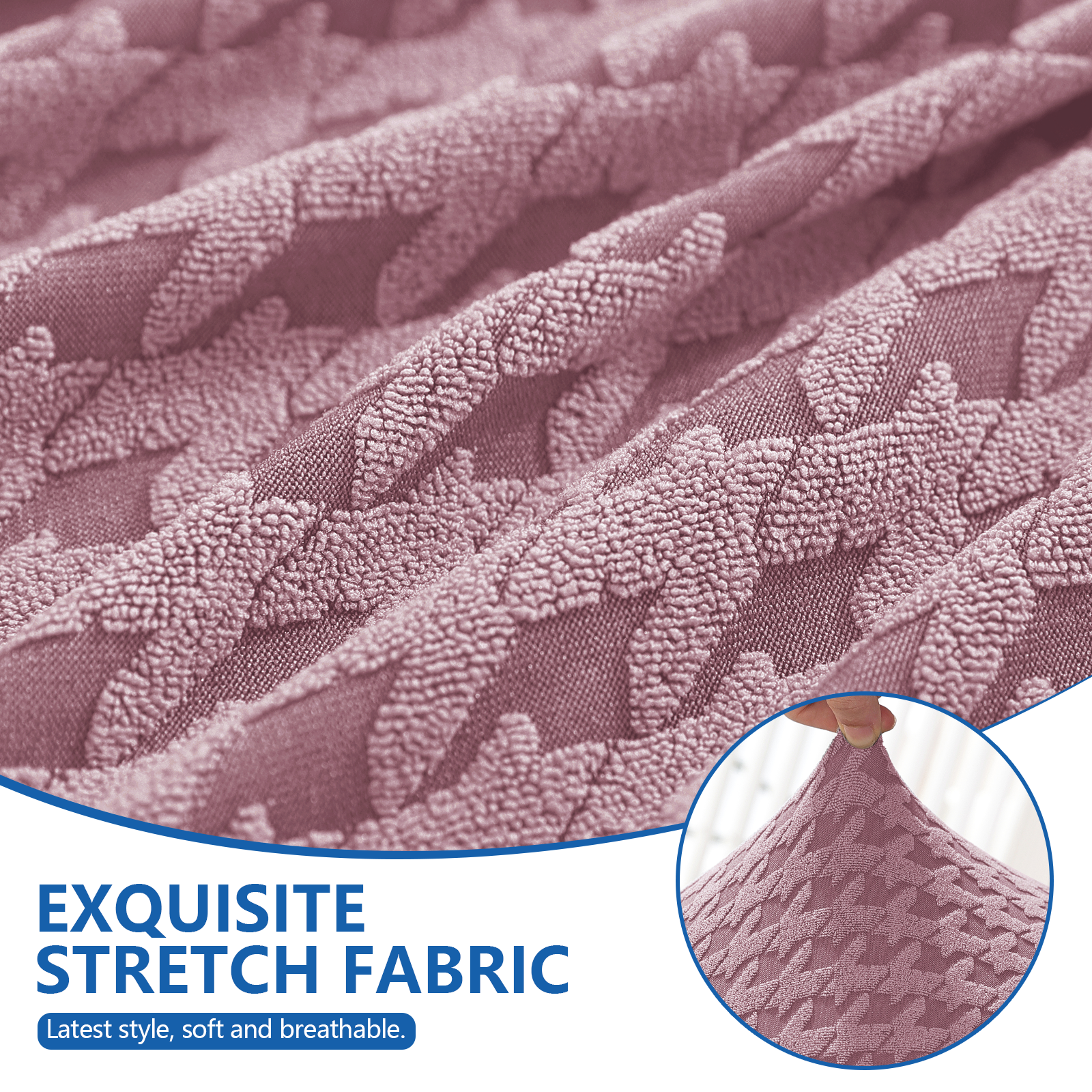 Ystyle 3-Seat Elastic Universal Sofa Seat Cushion Covers, Non-Slip Washable & Super Soft Slipcovers