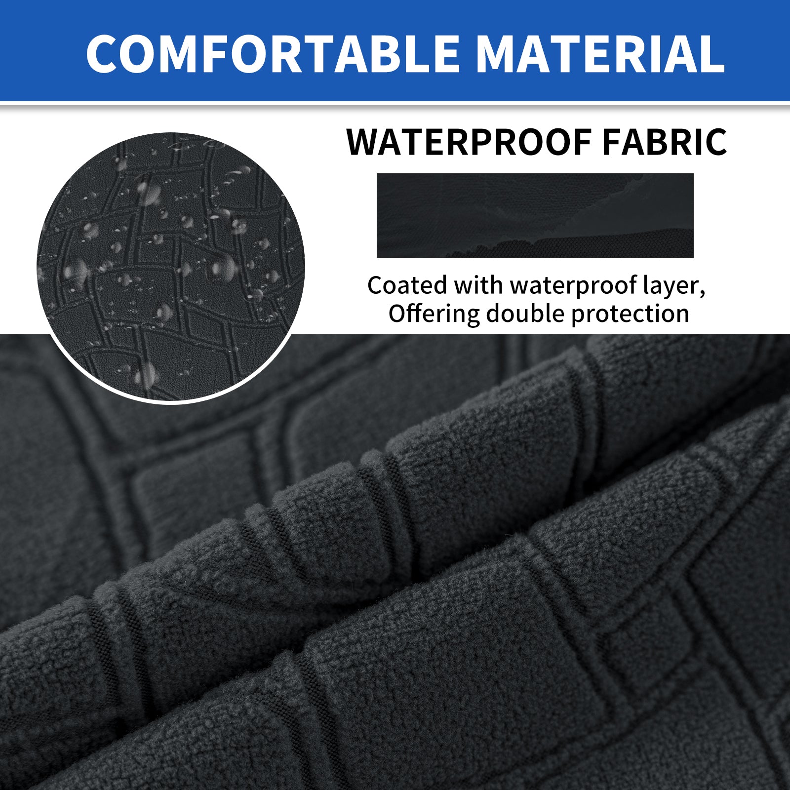 YSTYLE 2 pezzi Copertura per sedile divano elasticizzata 1 posto geometrico anti-scivolo