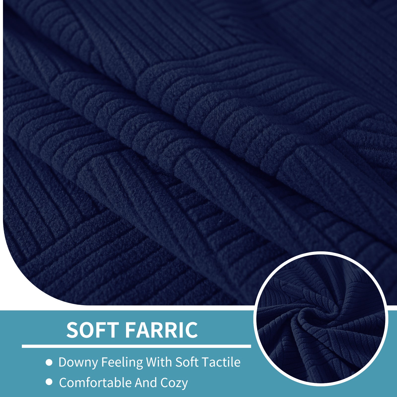 YSTYLE Sofá 1 Pieza Manta para Asiento – Ajuste Elástico, Antideslizante, Patrón Geométrico, Uso Universal, Protección Total - Patrón Entrelazado