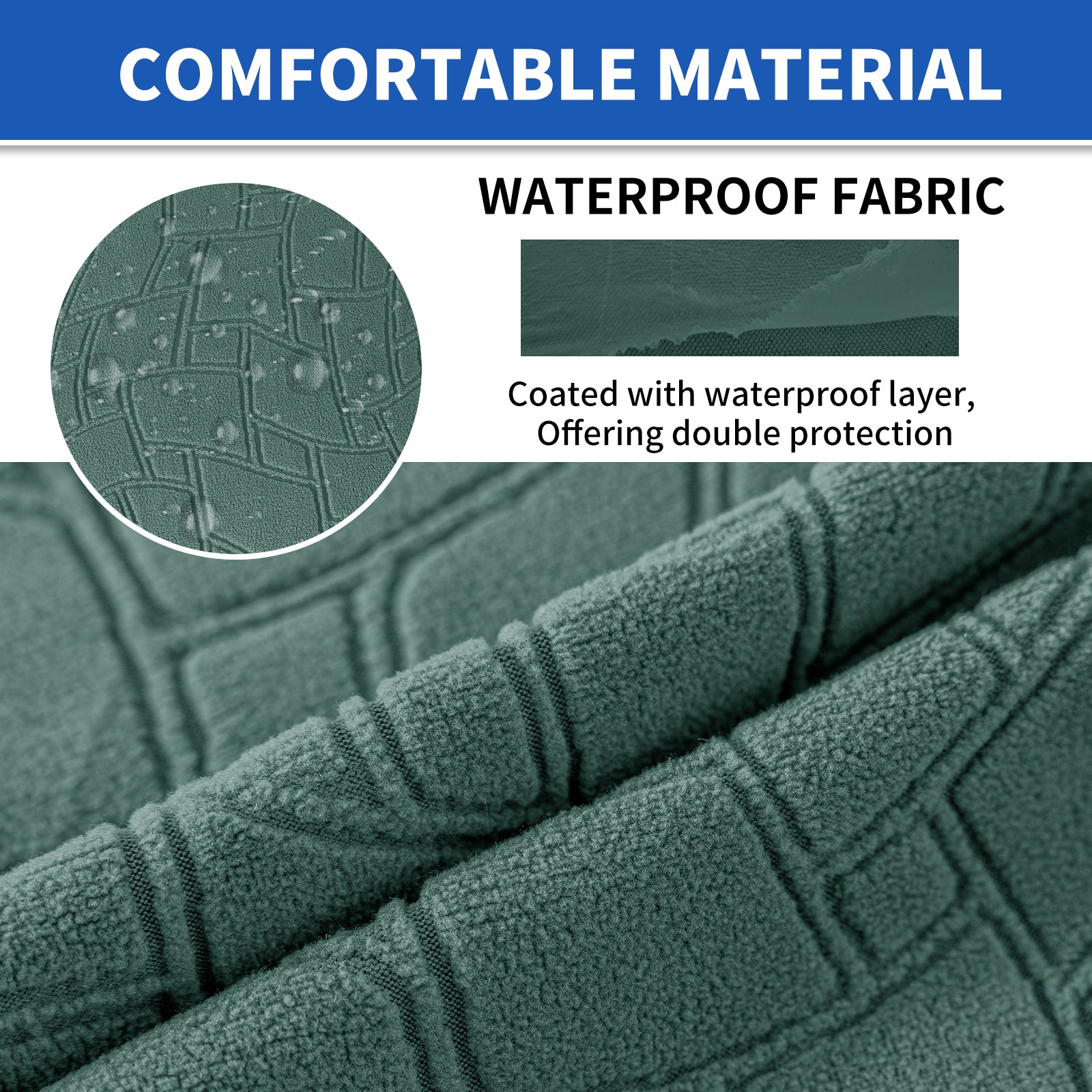 YSTYLE 2 pezzi Copertura per sedile divano elasticizzata 1 posto geometrico anti-scivolo