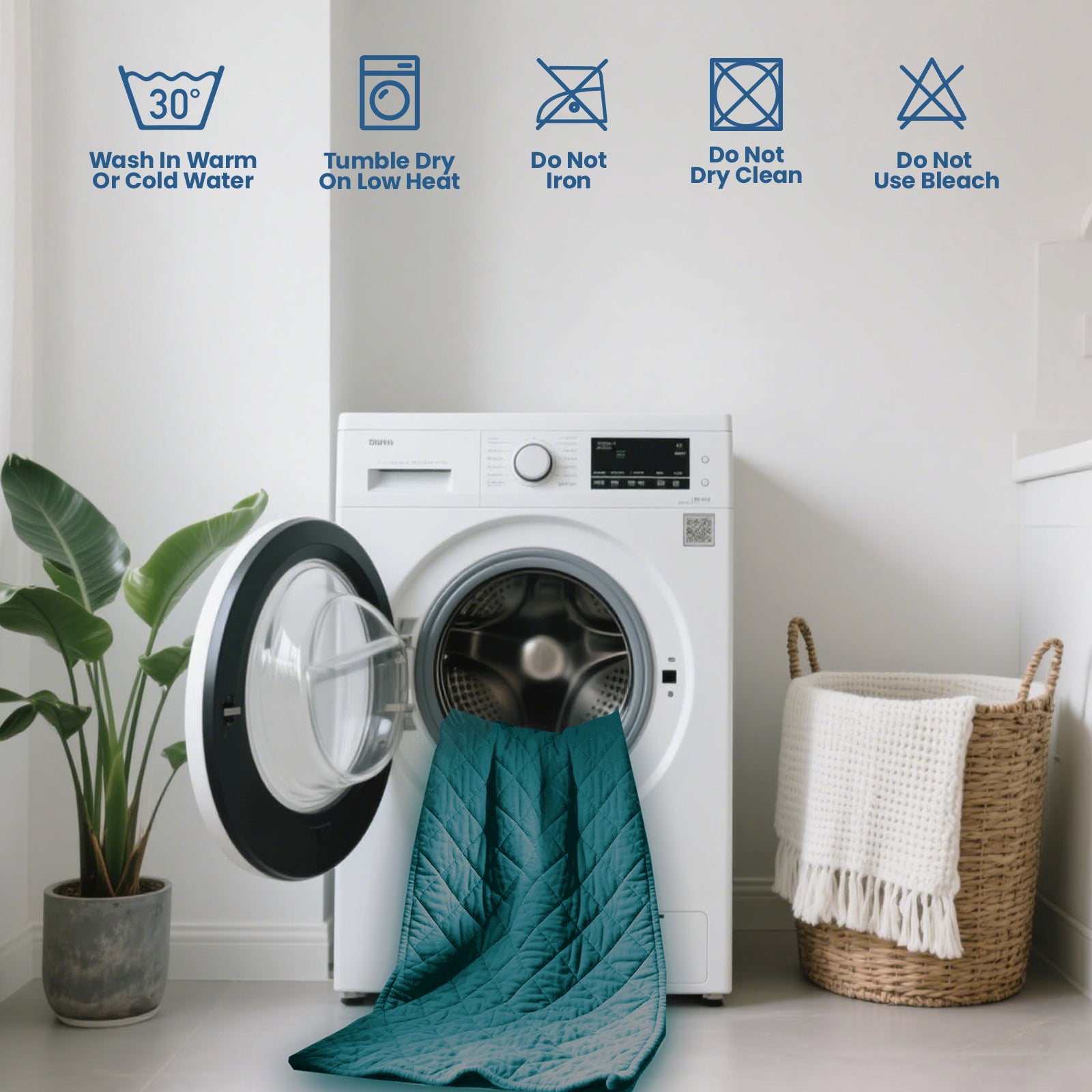 Waterproof Quilted Mattress Protector with Deep Pocket and Elastic Fit