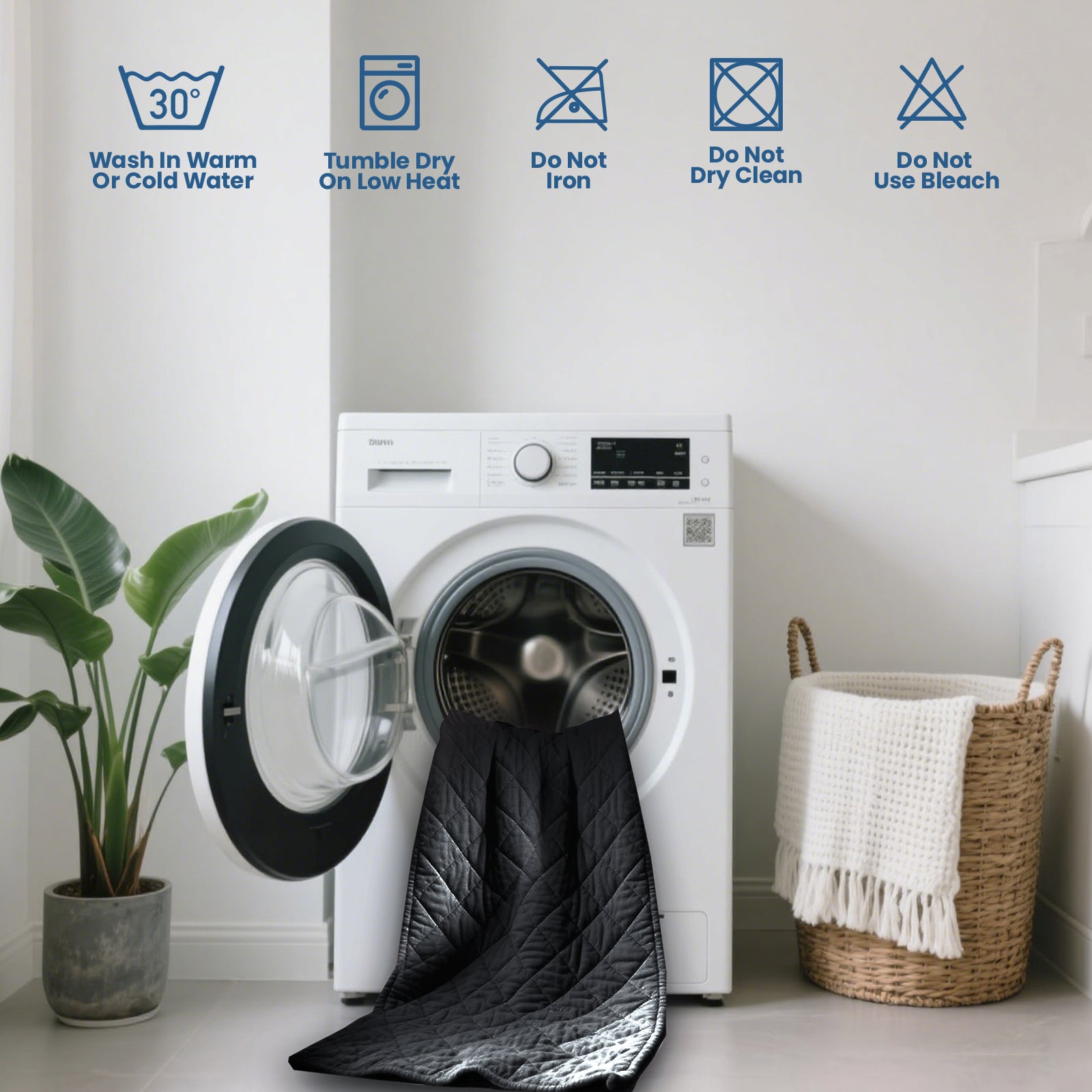 Waterproof Quilted Mattress Protector with Deep Pocket and Elastic Fit