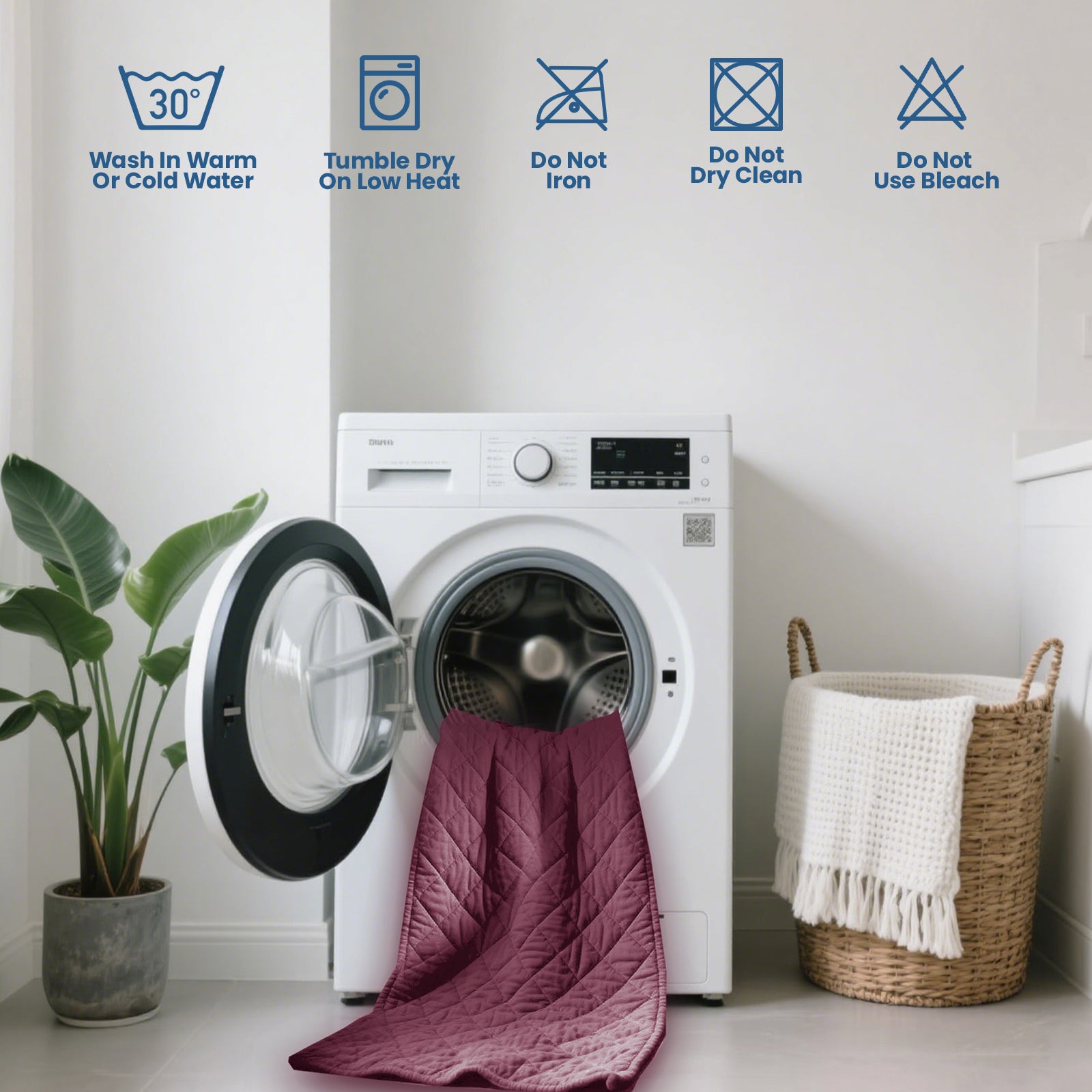 Waterproof Quilted Mattress Protector with Deep Pocket and Elastic Fit