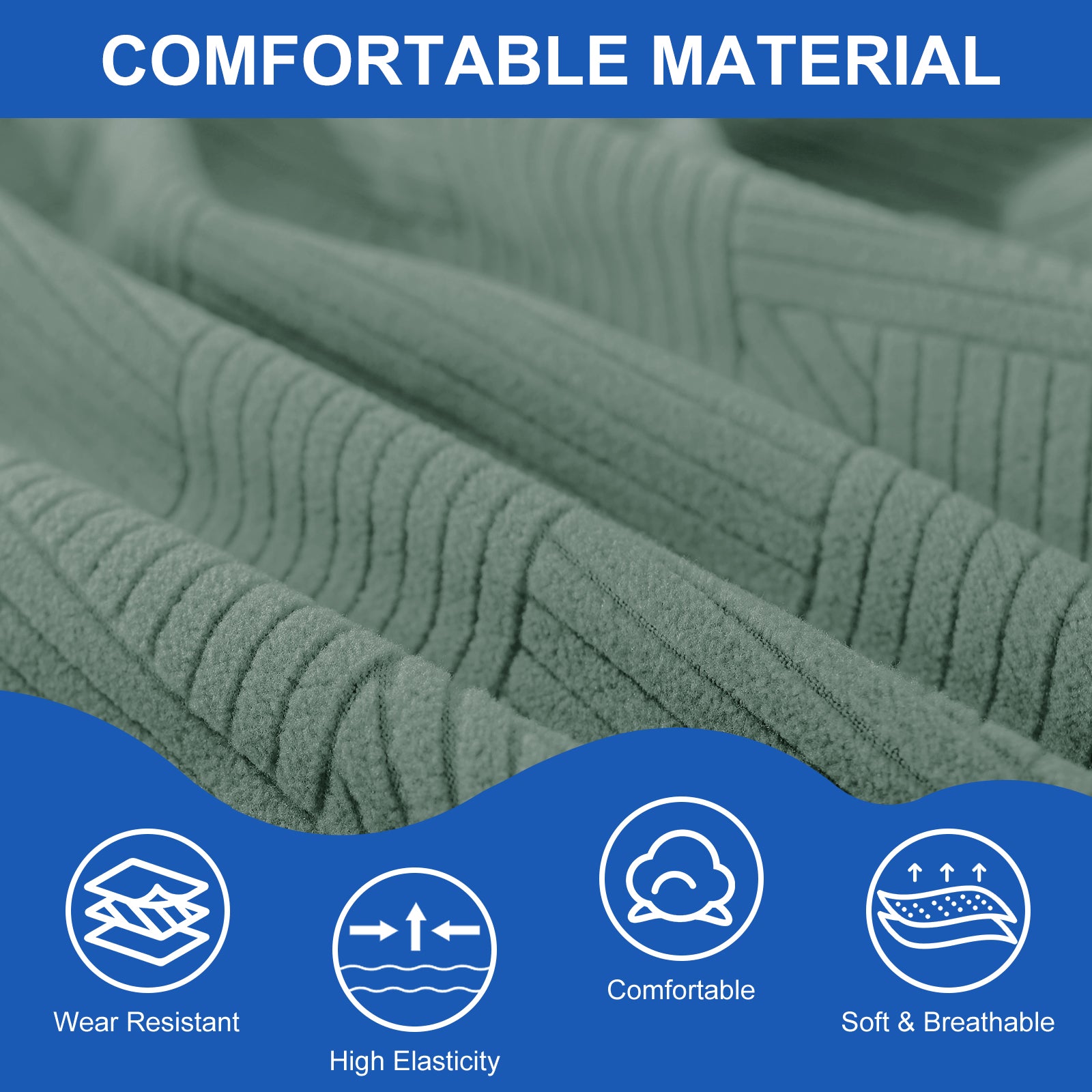 Ystyle 150cm Bed Headboard Cover, Elasticized Double/Single Bed Headboard Cover, Washable Double Bed Headboard Slipcover, Universal Dust-Proof Headboard Cover