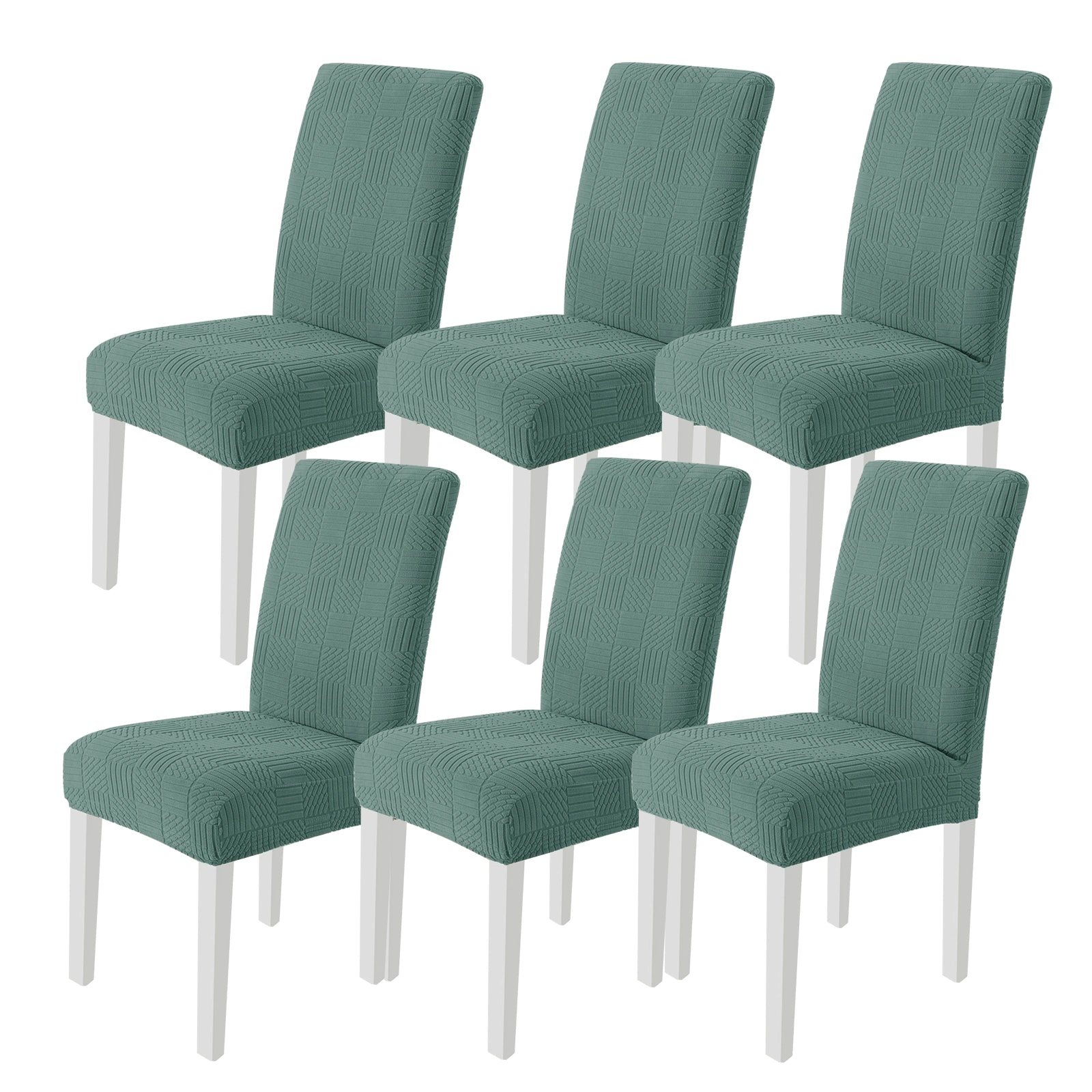 YSTYLE Couvertures de chaises universelles 6 pièces, ajustement extensible, résistantes aux rayures, tissu doux - cinq lignes. 