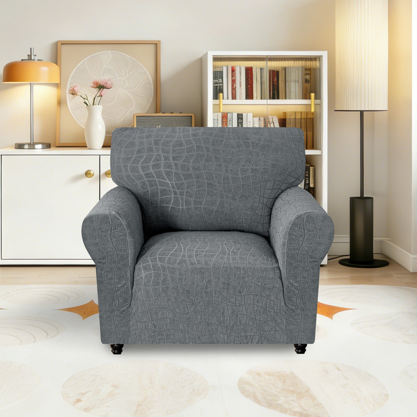 Ystyle Waterproof Stretch 1 Seater Sofa Cover Anti Slip