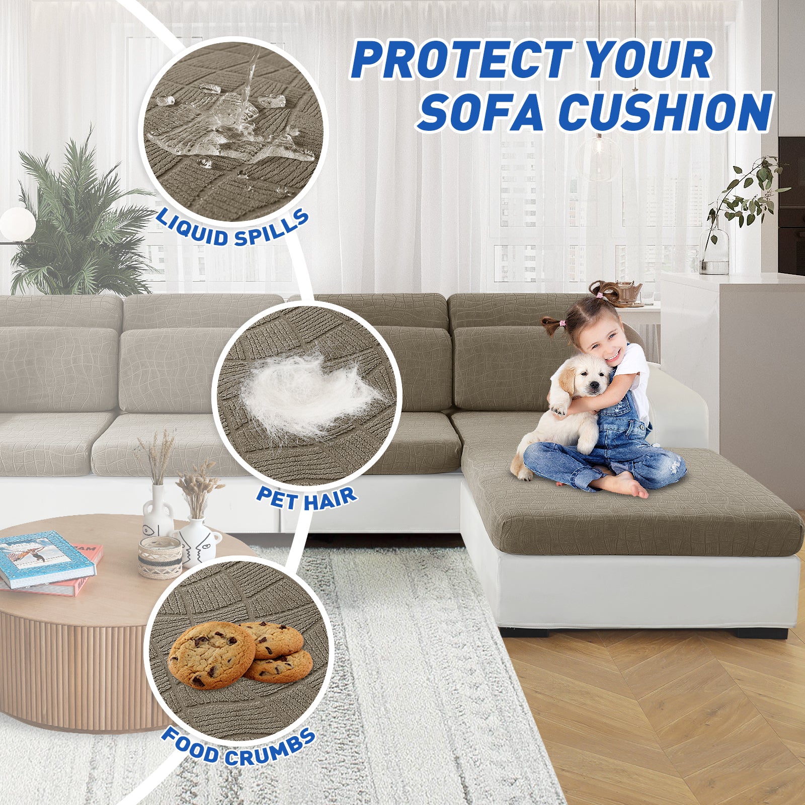 Copertura impermeabile e stretch per sedile del divano 2 posti Geometrica | YSTYLE