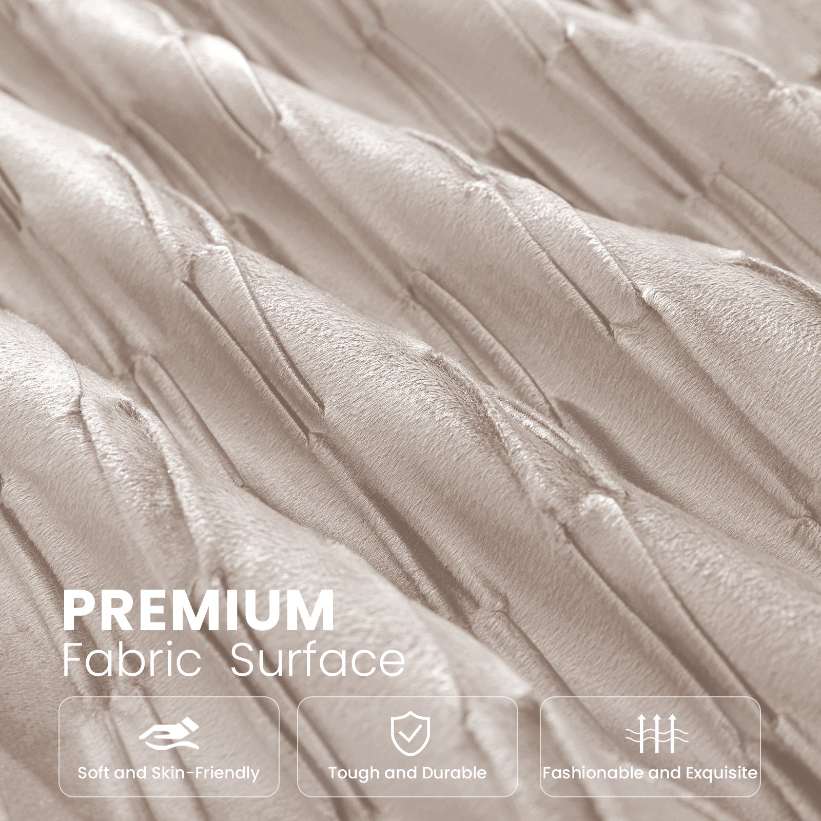 Ystyle Sofa Cushion Covers 50 x 50 cm Set of 2 Soft Velvet Sofa Cushion Covers Modern Bedroom Sofa Bed Invisible Zipper Washable Elegant Durable