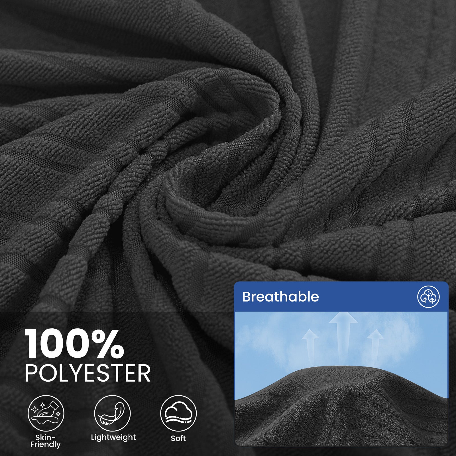 Ystyle 3 Seater Sofa Cover, 180x340 cm, Anti-Claw Protection, Soft Universal Sofa Cover, Anti-Dust, Large Size Modern Washable Sofa Throw