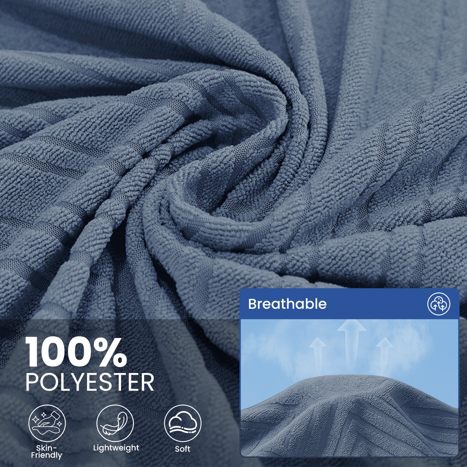 Ystyle 3 Seater Sofa Cover, 180x340 cm, Anti-Claw Protection, Soft Universal Sofa Cover, Anti-Dust, Large Size Modern Washable Sofa Throw