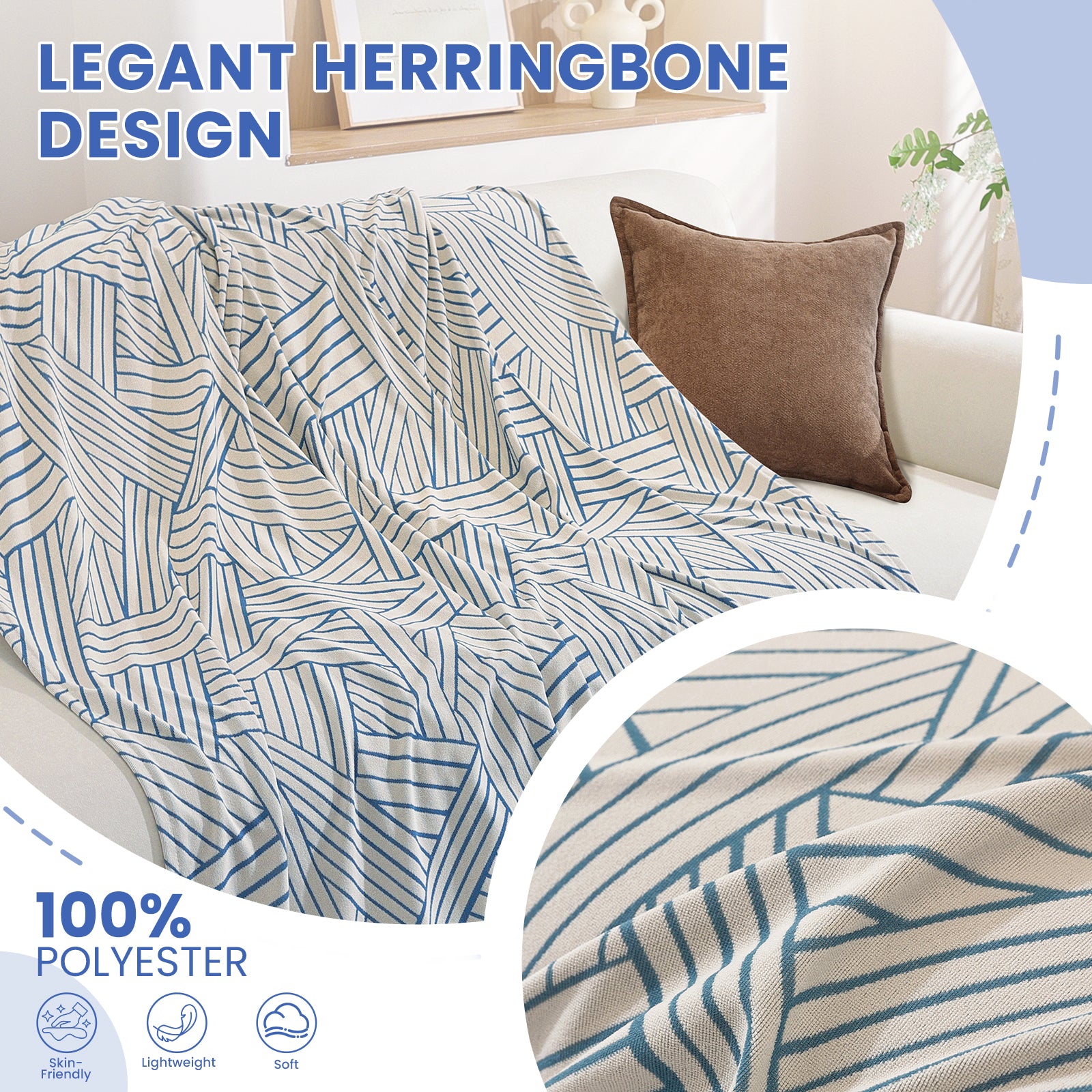 Ystyle Sofa Cover 180x380 CM, Non-Slip Full Sofa Protector, Cat Scratch-Resistant Sofa Cover, Washable Stain-Proof Sofa Slipcover, Ideal as Decorative Throw or Picnic Blanket