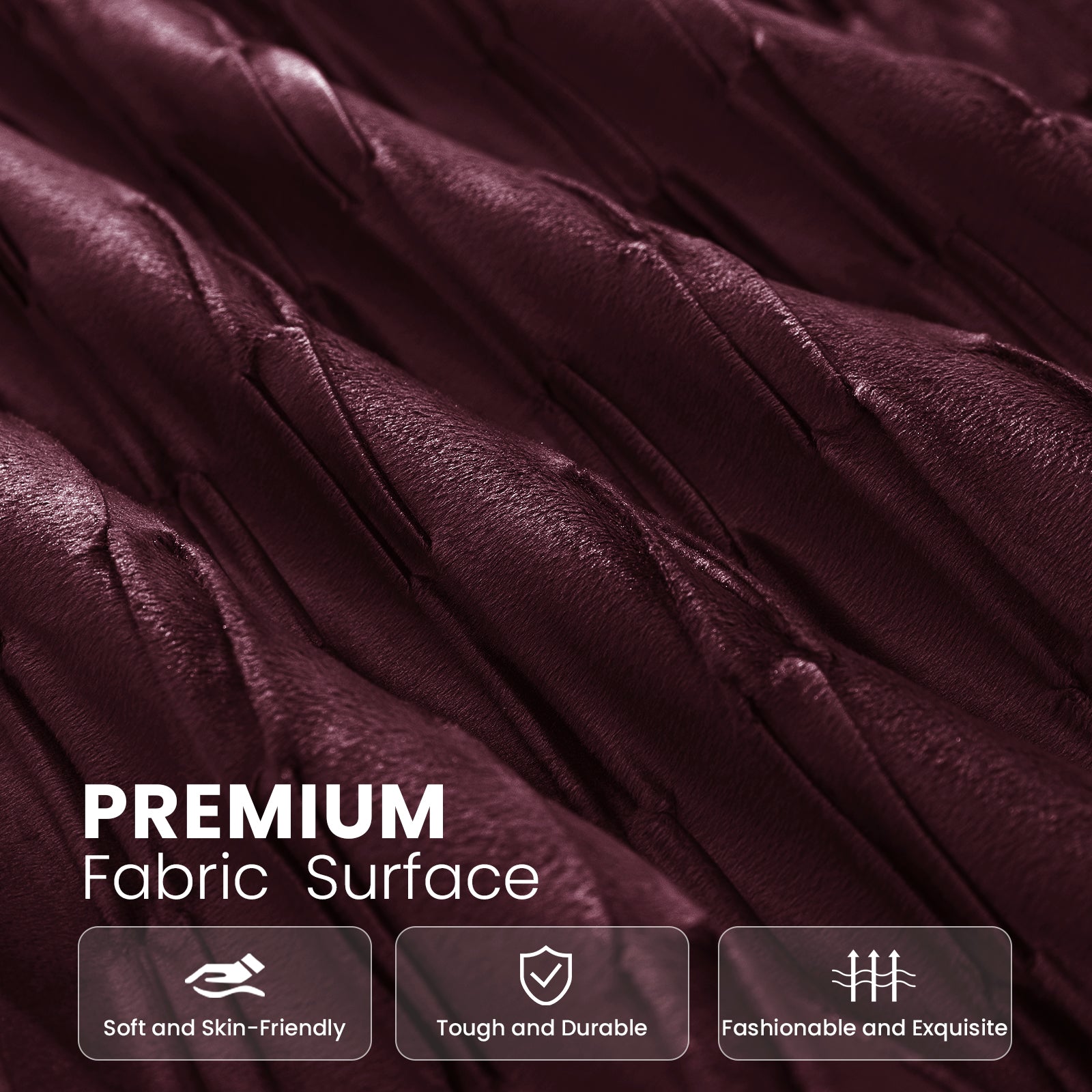 Ystyle Sofa Cushion Covers 50 x 50 cm Set of 2 Soft Velvet Sofa Cushion Covers Modern Bedroom Sofa Bed Invisible Zipper Washable Elegant Durable