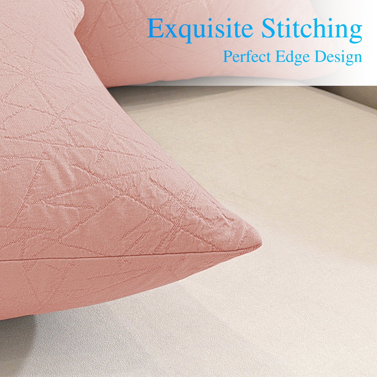 Ystyle 2 Pieces Sofa Cushion Covers 60 x 60 cm, Cushion Covers with Invisible Zipper, Square Pillowcases, Modern Sofa Pillowcases, for Living Room Bedroom Balcony Outdoor