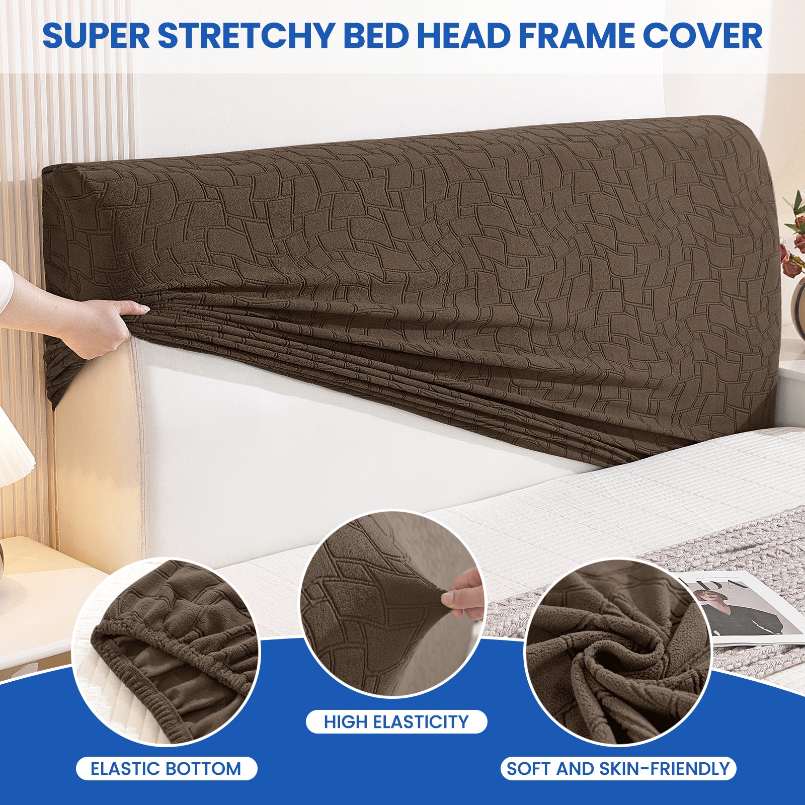 YSTYLE Universal Elastic 180cm Headboard Cover Dustproof Washable
