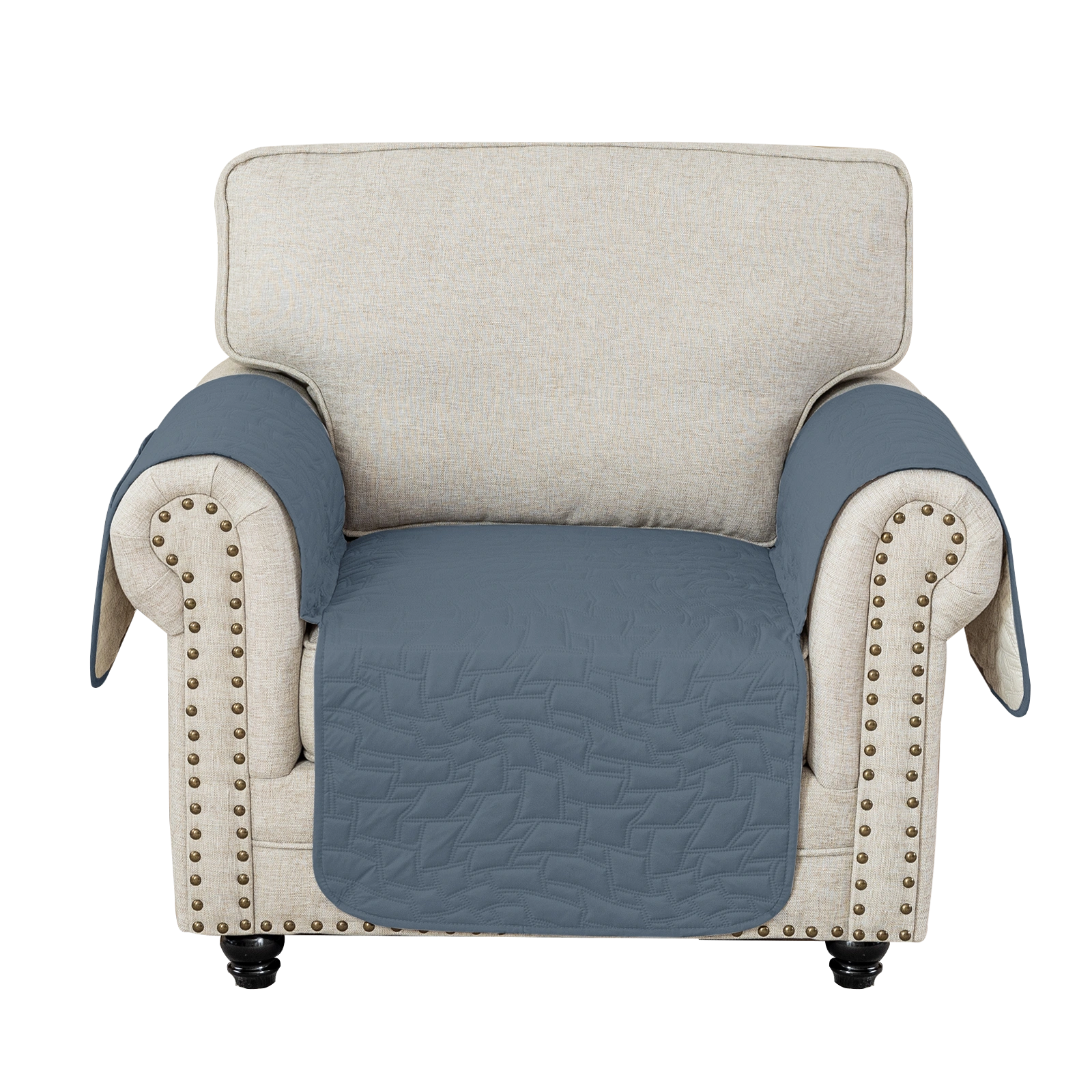 YSTYLE Cubierta de Sofá para 1 Asiento Universal – Antideslizante, Amigable con Mascotas, Protector de Sofá con Bolsillos Laterales 