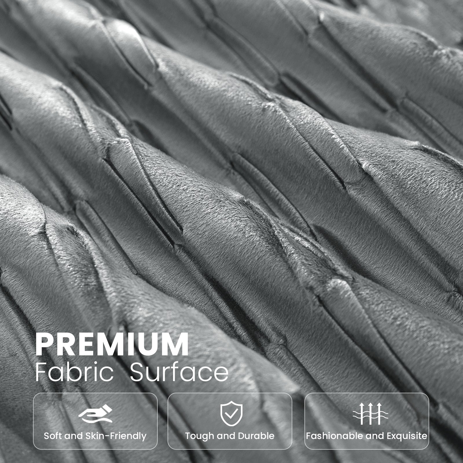 Ystyle Sofa Cushion Covers 50 x 50 cm Set of 2 Soft Velvet Sofa Cushion Covers Modern Bedroom Sofa Bed Invisible Zipper Washable Elegant Durable