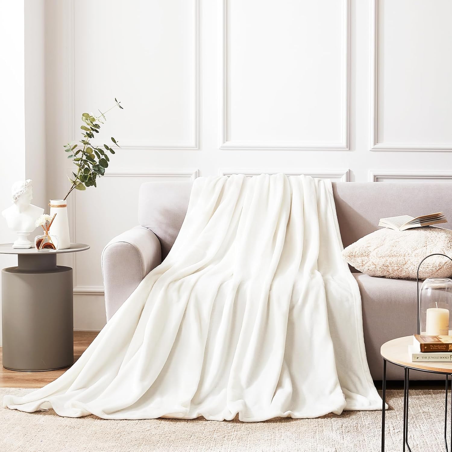 YSTYLE Soft Flannel Fleece Twin Blanket Plush Throw 160 x 200 CM