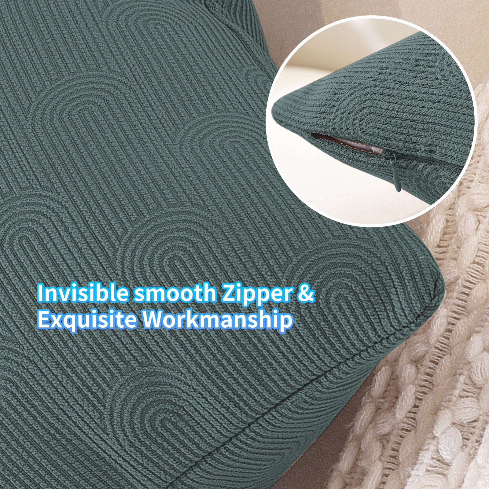 Ystyle Cushion Covers, 50 x 50 cm, Set of 2, Cushions for Sofa with Invisible Zip, Soft Cushion Cover, Modern, Washable, for Chair Bed, Living Room, Bedroom