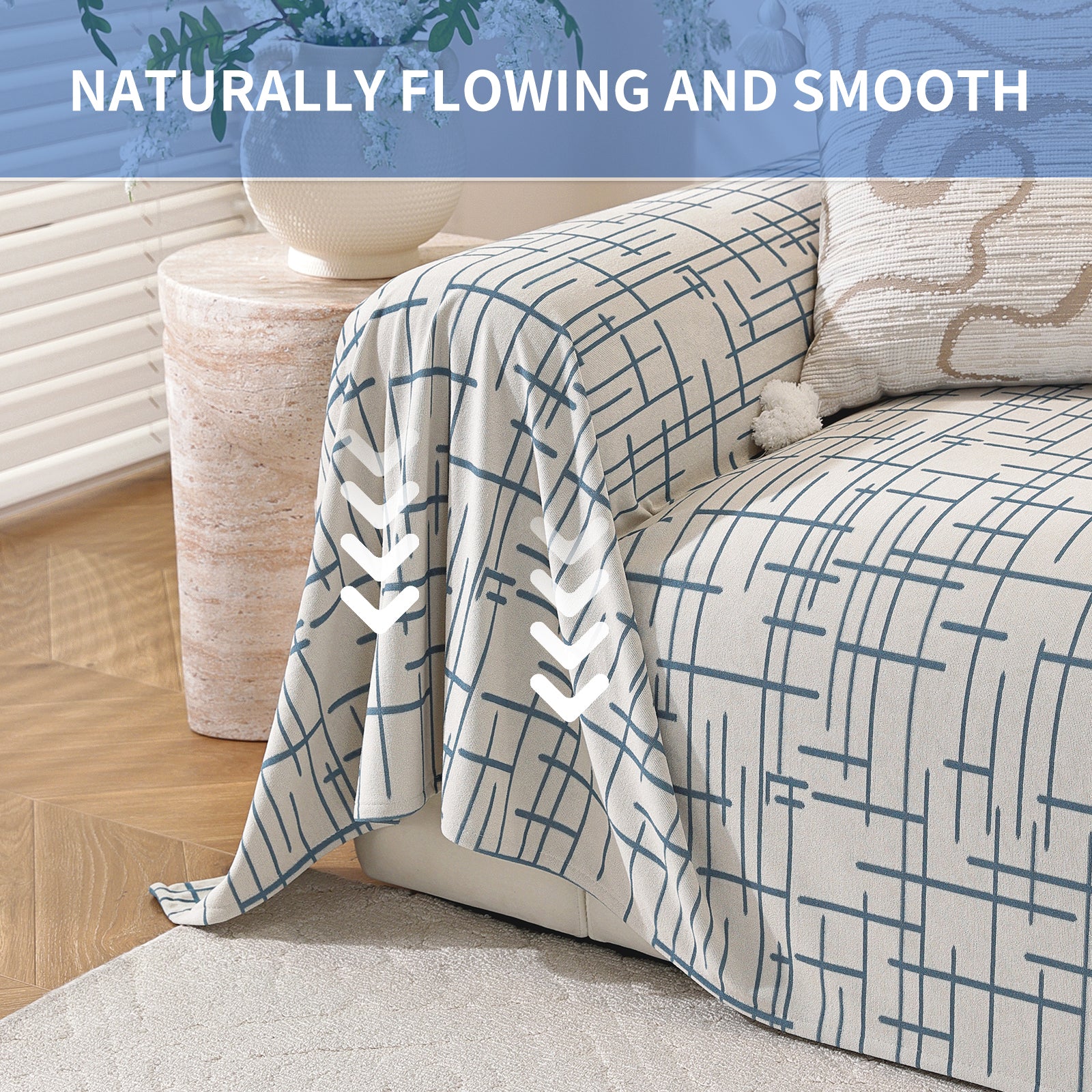 Ystyle 1-Seater  Sofa Cover with Armrests, 180x230 CM, Universal Sofa Protector, Decorative Armchair Slipcover, Ideal as Furniture Throw, Full-Cover Anti-Stain Sofa Sheet