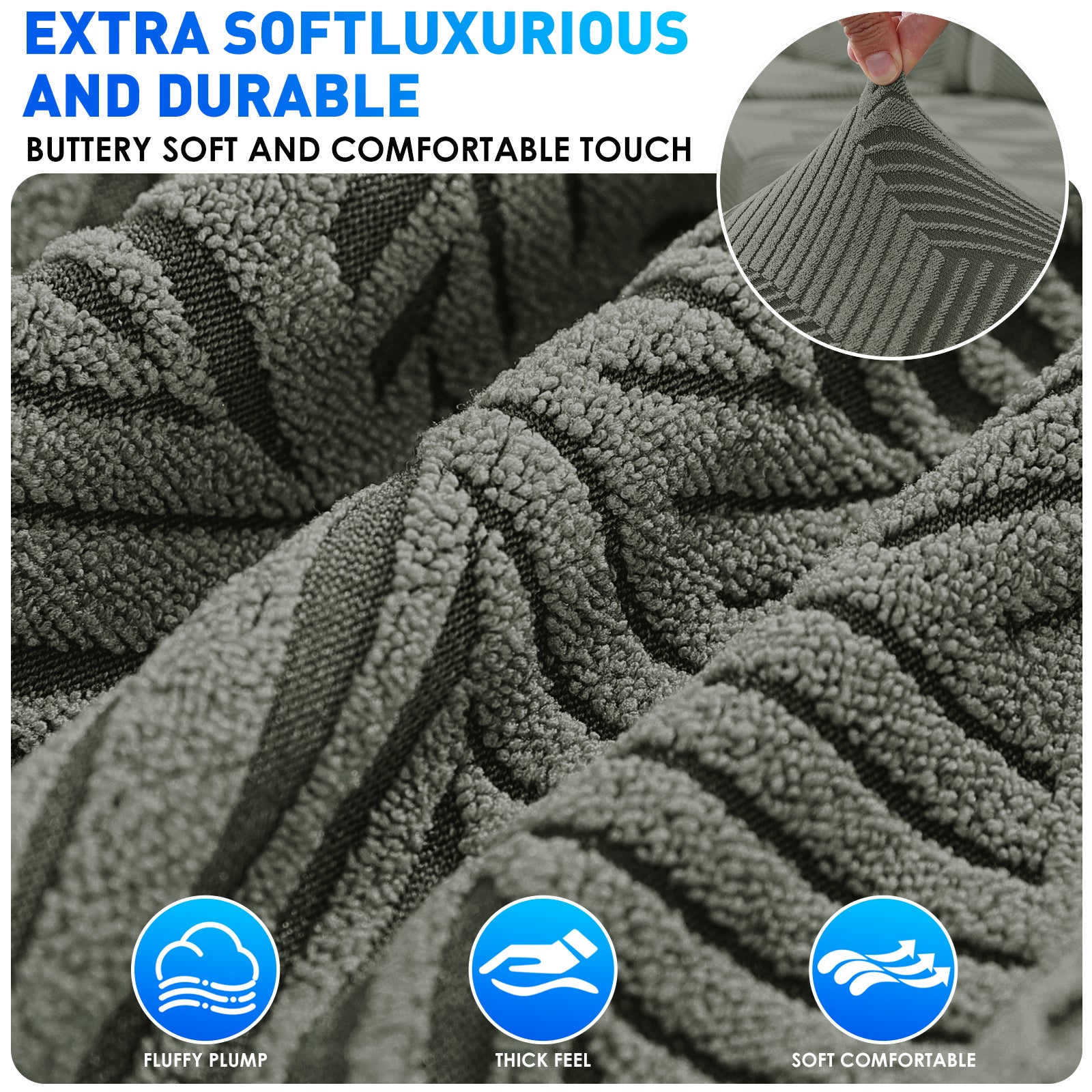 Ystyle 2-Piece Chair Covers with Backrest, Universal Kitchen Chair Covers, Removable Elastic Dining Chair Slipcovers, Stain-Resistant Chair Protectors, Washable, for Kitchen and Living Room