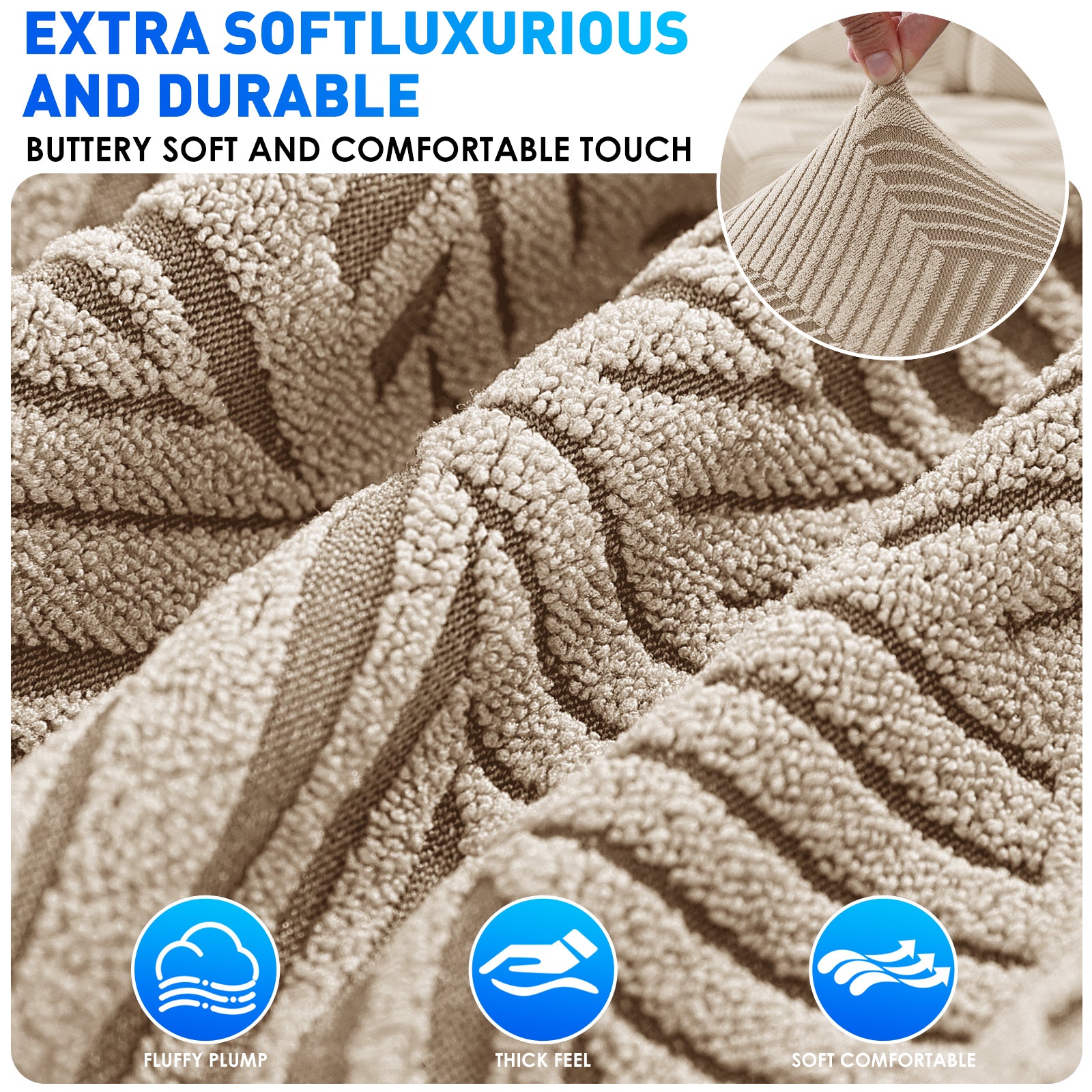 Ystyle 2-Piece Chair Covers with Backrest, Universal Kitchen Chair Covers, Removable Elastic Dining Chair Slipcovers, Stain-Resistant Chair Protectors, Washable, for Kitchen and Living Room