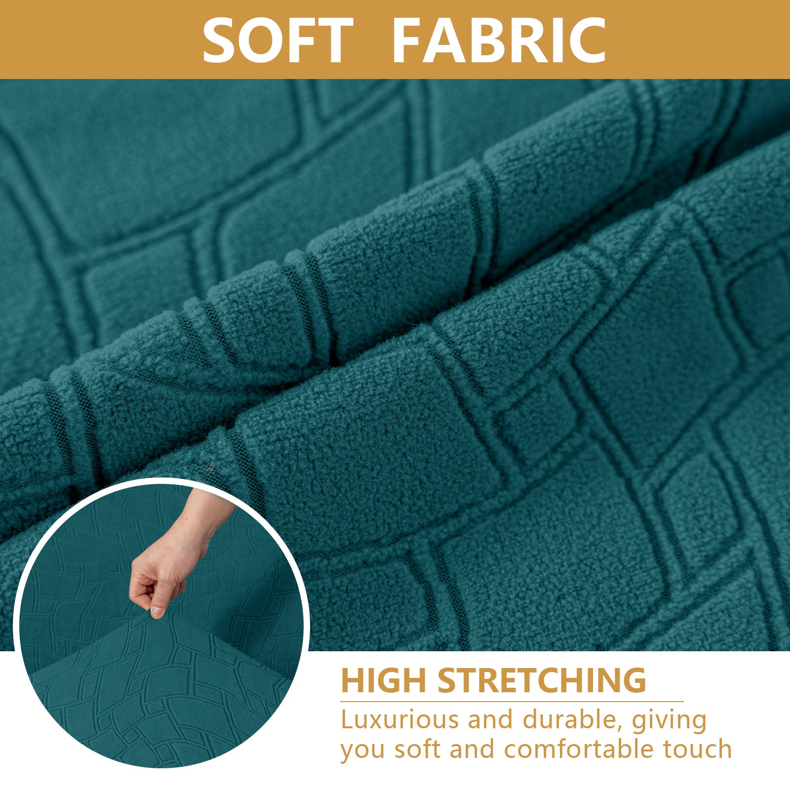 Ystyle 6-Piece Chair Covers with Backrest, Elastic Living Room Kitchen Chair Slipcovers, Soft Comfortable Anti-Scratch Chair Covers, Easy to Clean and Durable, Washable Removable