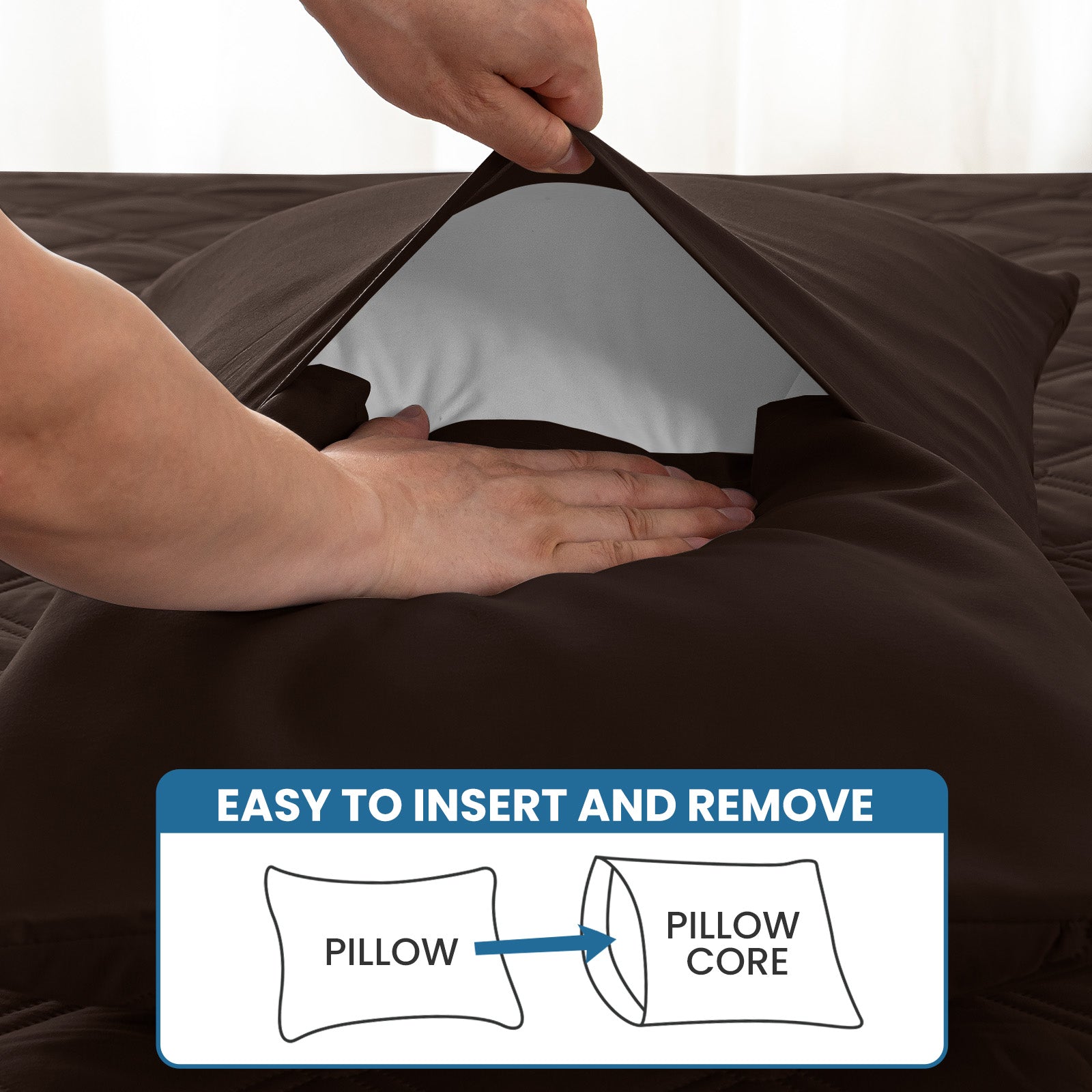 Ystyle Waterproof Pillow Protectors 50x80 cm Set of 2, Scratch-Resistant Pillowcase Covers