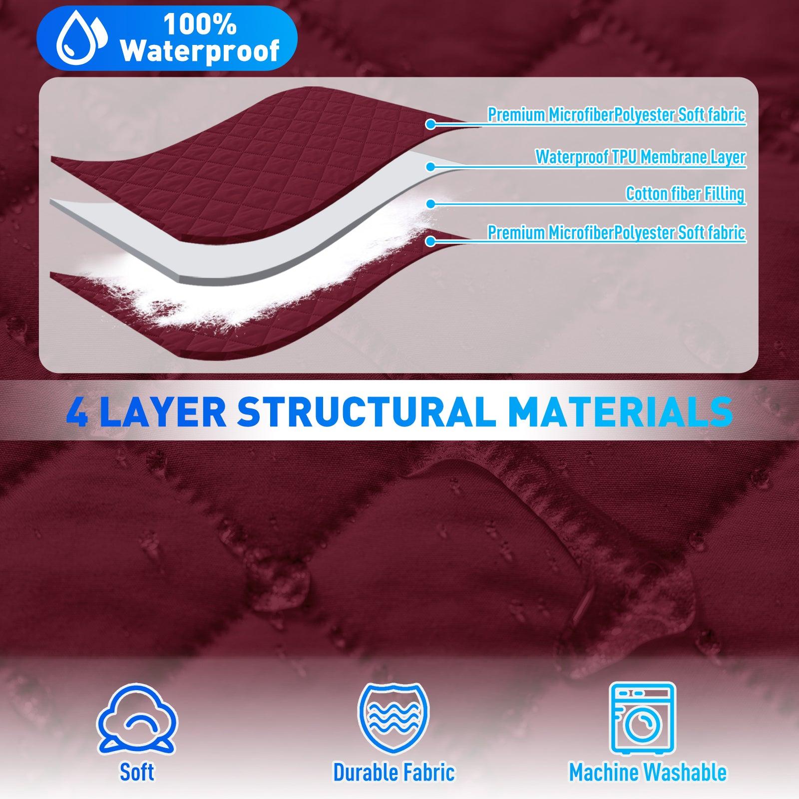 Ystyle Waterproof Recliner Chair Cover with Side Pockets Non Slip-YSTYLE