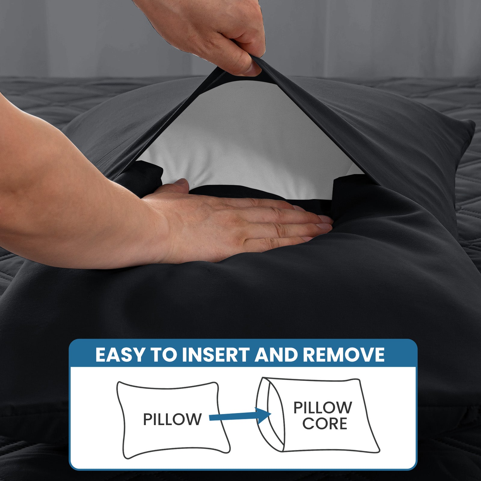 Ystyle Waterproof Pillow Protectors 50x80 cm Set of 2, Scratch-Resistant Pillowcase Covers