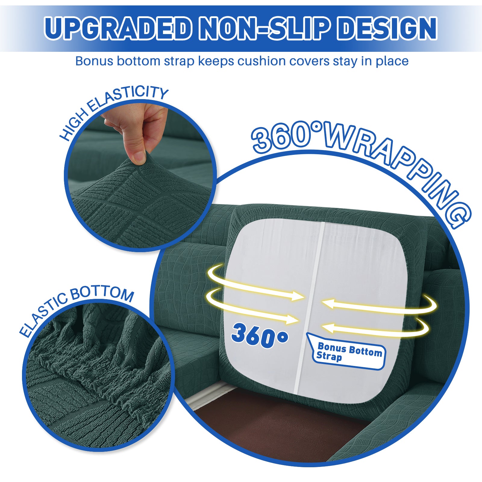 Copertura impermeabile e stretch per sedile del divano 2 posti Geometrica | YSTYLE