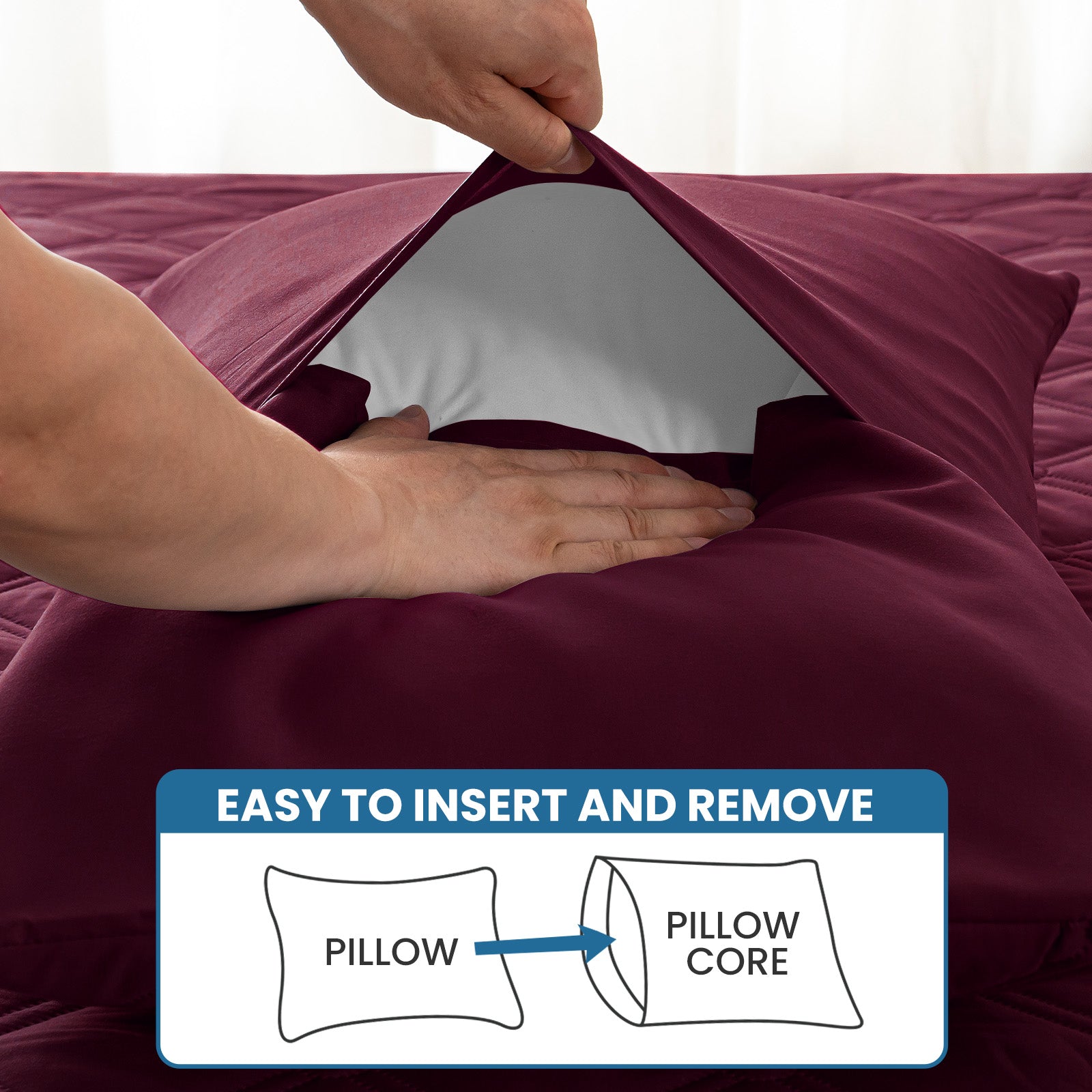 Ystyle Waterproof Pillow Protectors 50x80 cm Set of 2, Scratch-Resistant Pillowcase Covers