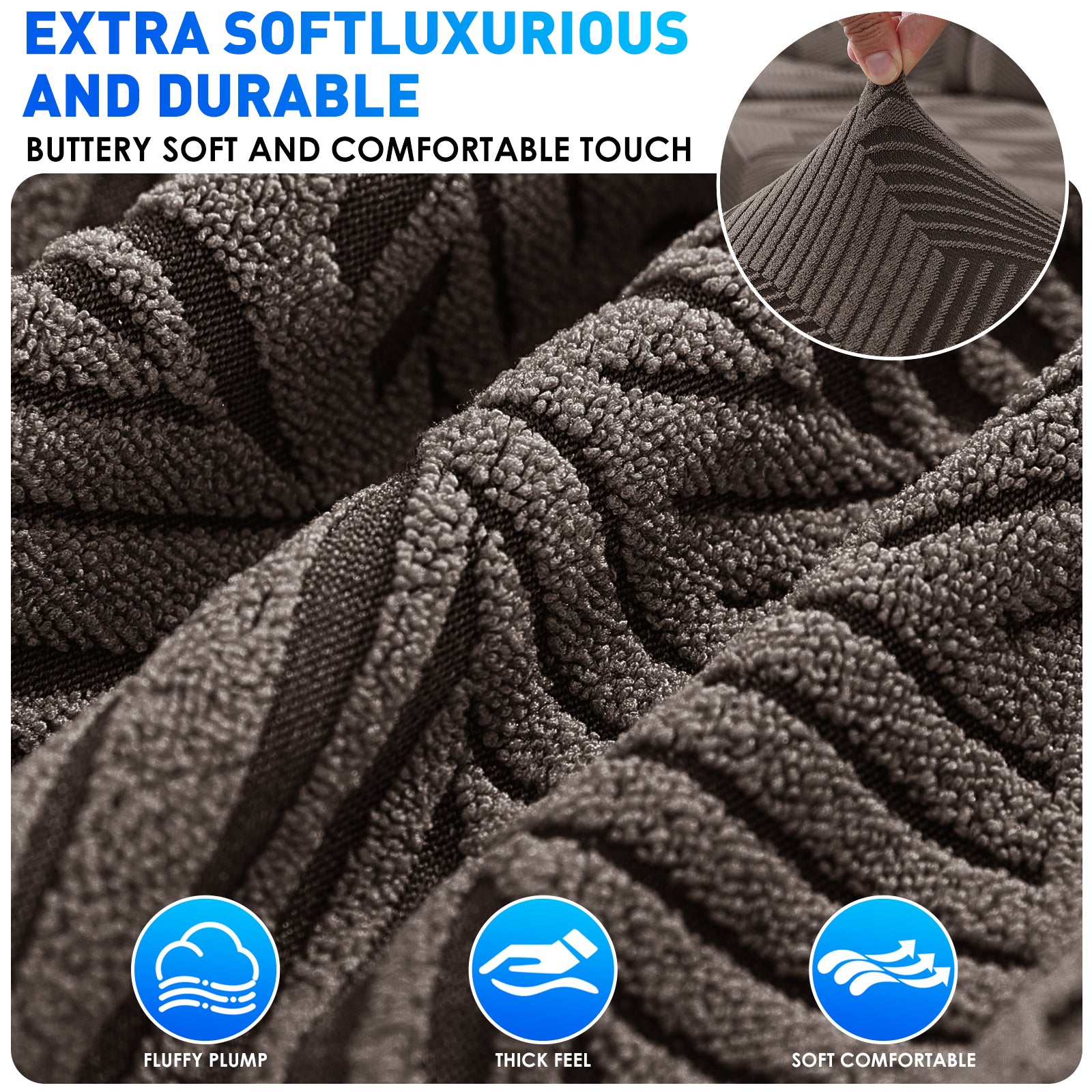 Ystyle 2-Piece Chair Covers with Backrest, Universal Kitchen Chair Covers, Removable Elastic Dining Chair Slipcovers, Stain-Resistant Chair Protectors, Washable, for Kitchen and Living Room