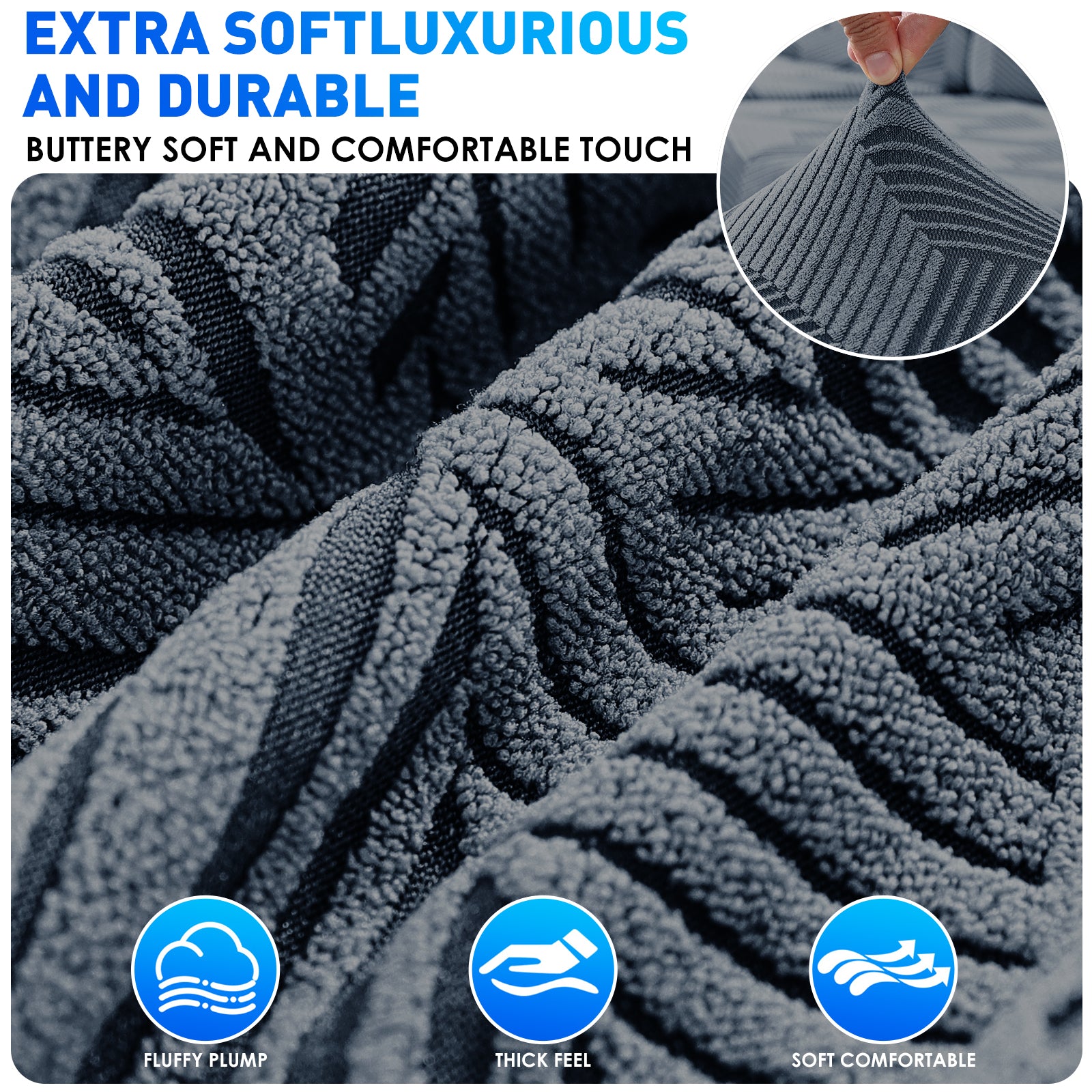 Ystyle 2-Piece Chair Covers with Backrest, Universal Kitchen Chair Covers, Removable Elastic Dining Chair Slipcovers, Stain-Resistant Chair Protectors, Washable, for Kitchen and Living Room