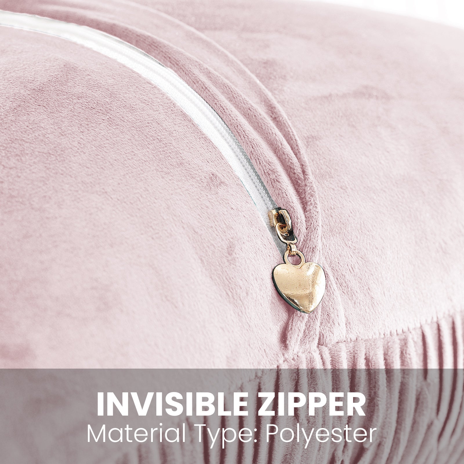 Ystyle 2 Pieces Cushion Covers Sofa 50 x 50 cm Velvet Minimalist Cushion Covers Invisible Zipper Decorative Cushion Covers for Sofa Living Room Bedroom