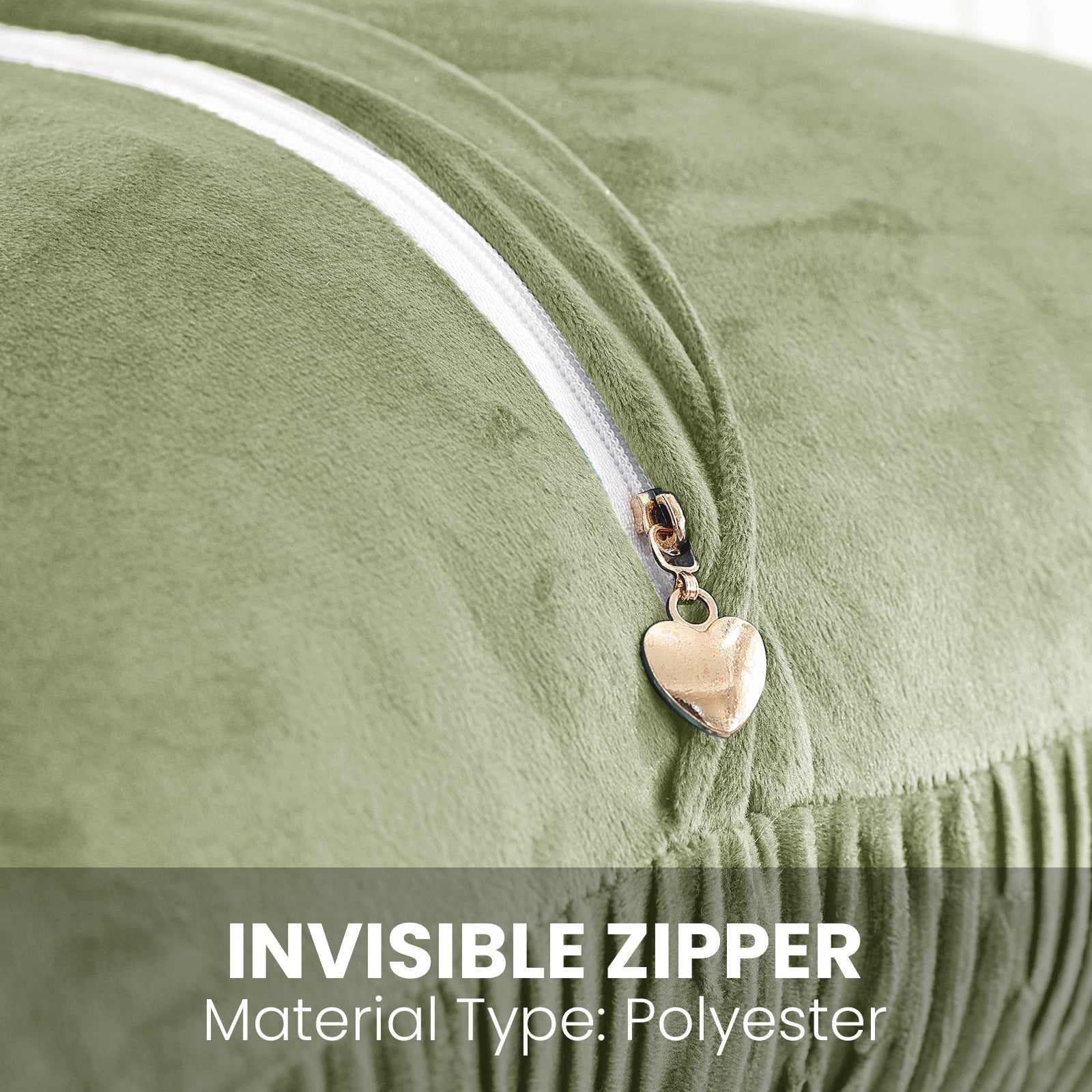 Ystyle 2 Pieces Cushion Covers Sofa 50 x 50 cm Velvet Minimalist Cushion Covers Invisible Zipper Decorative Cushion Covers for Sofa Living Room Bedroom