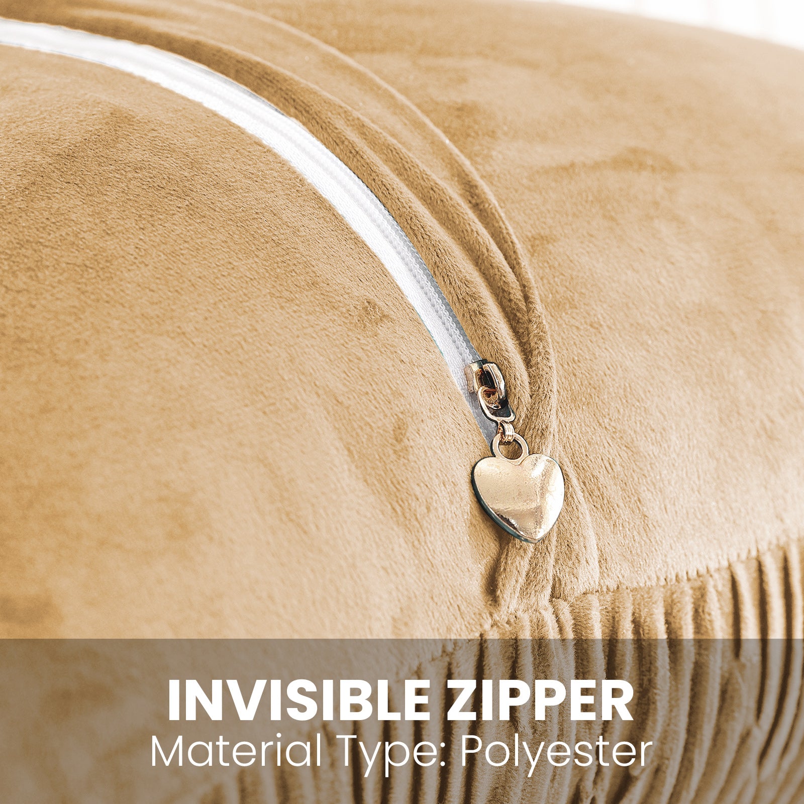 Ystyle 2 Pieces Cushion Covers Sofa 50 x 50 cm Velvet Minimalist Cushion Covers Invisible Zipper Decorative Cushion Covers for Sofa Living Room Bedroom