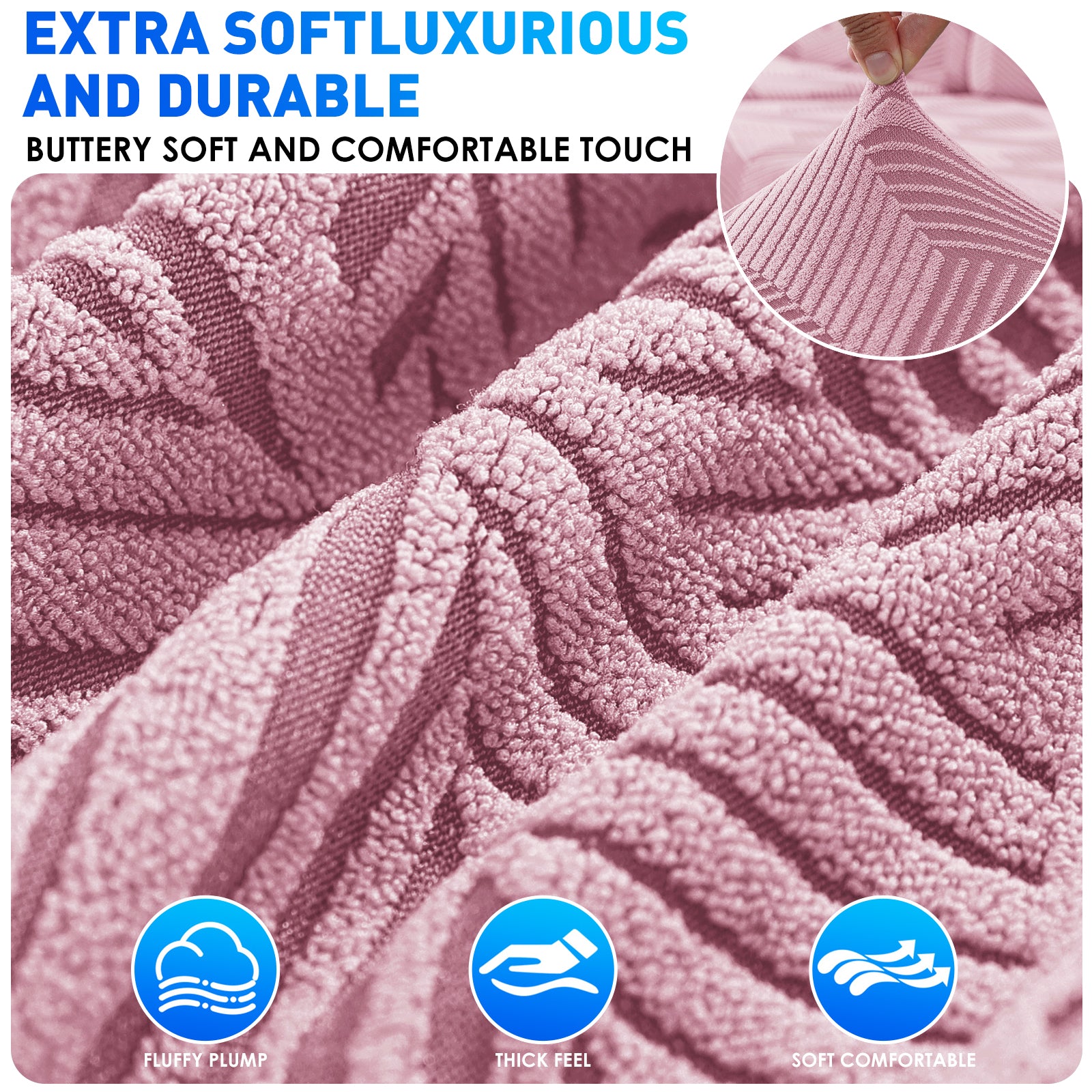 Ystyle 2-Piece Chair Covers with Backrest, Universal Kitchen Chair Covers, Removable Elastic Dining Chair Slipcovers, Stain-Resistant Chair Protectors, Washable, for Kitchen and Living Room