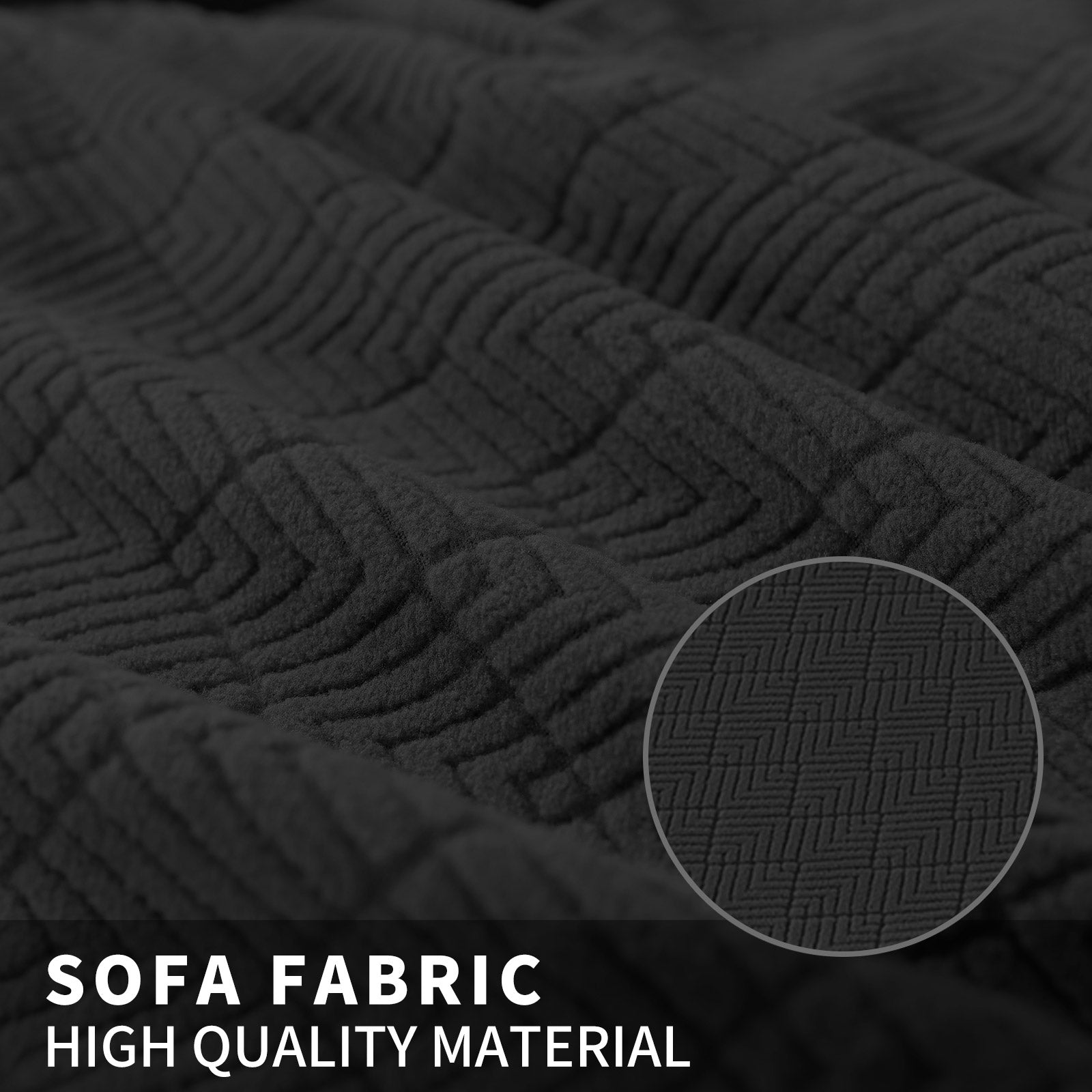 YSTYLE 4 pezzi coprisedie elastici con motivo jacquard a diamante