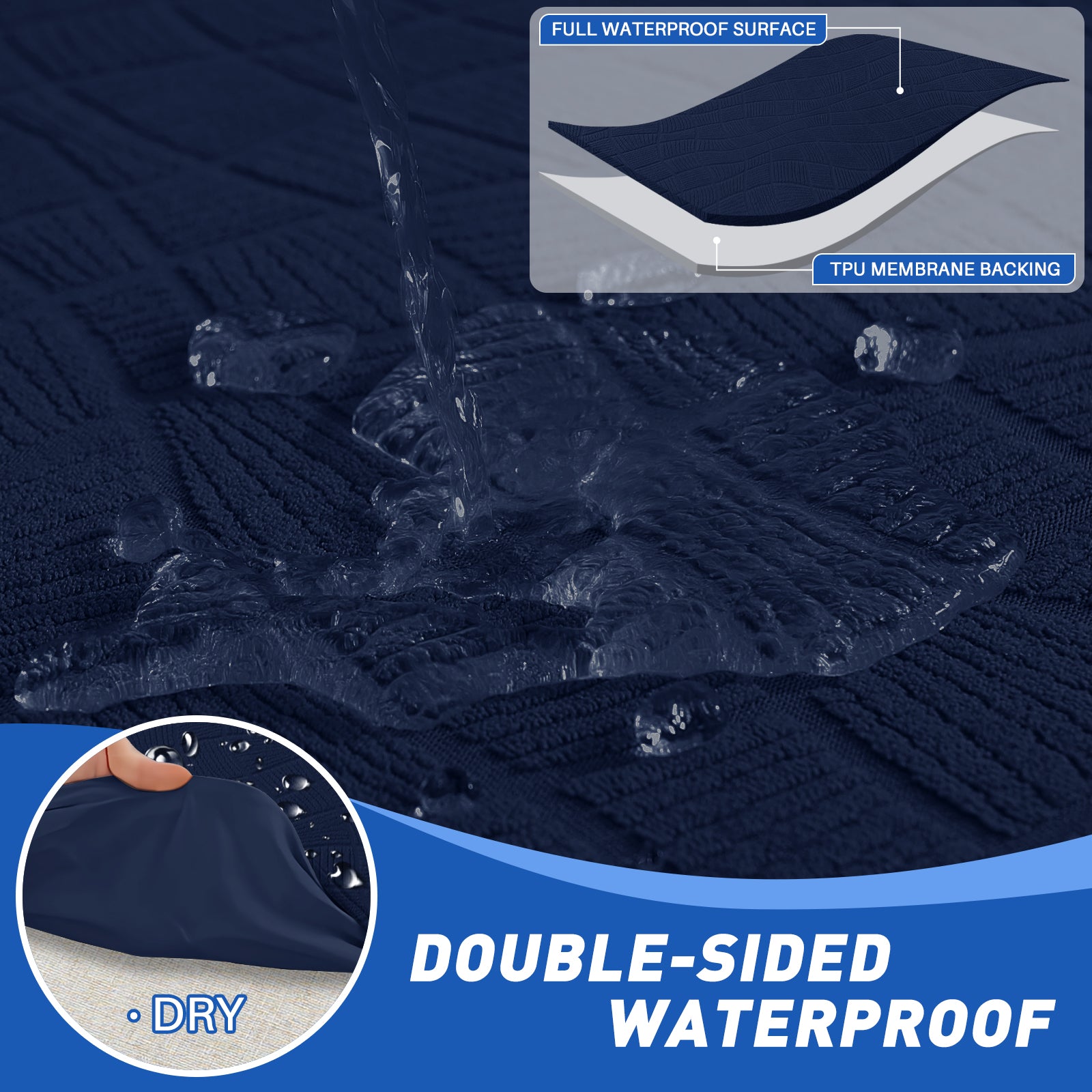 Copertura impermeabile e stretch per sedile del divano 2 posti Geometrica | YSTYLE