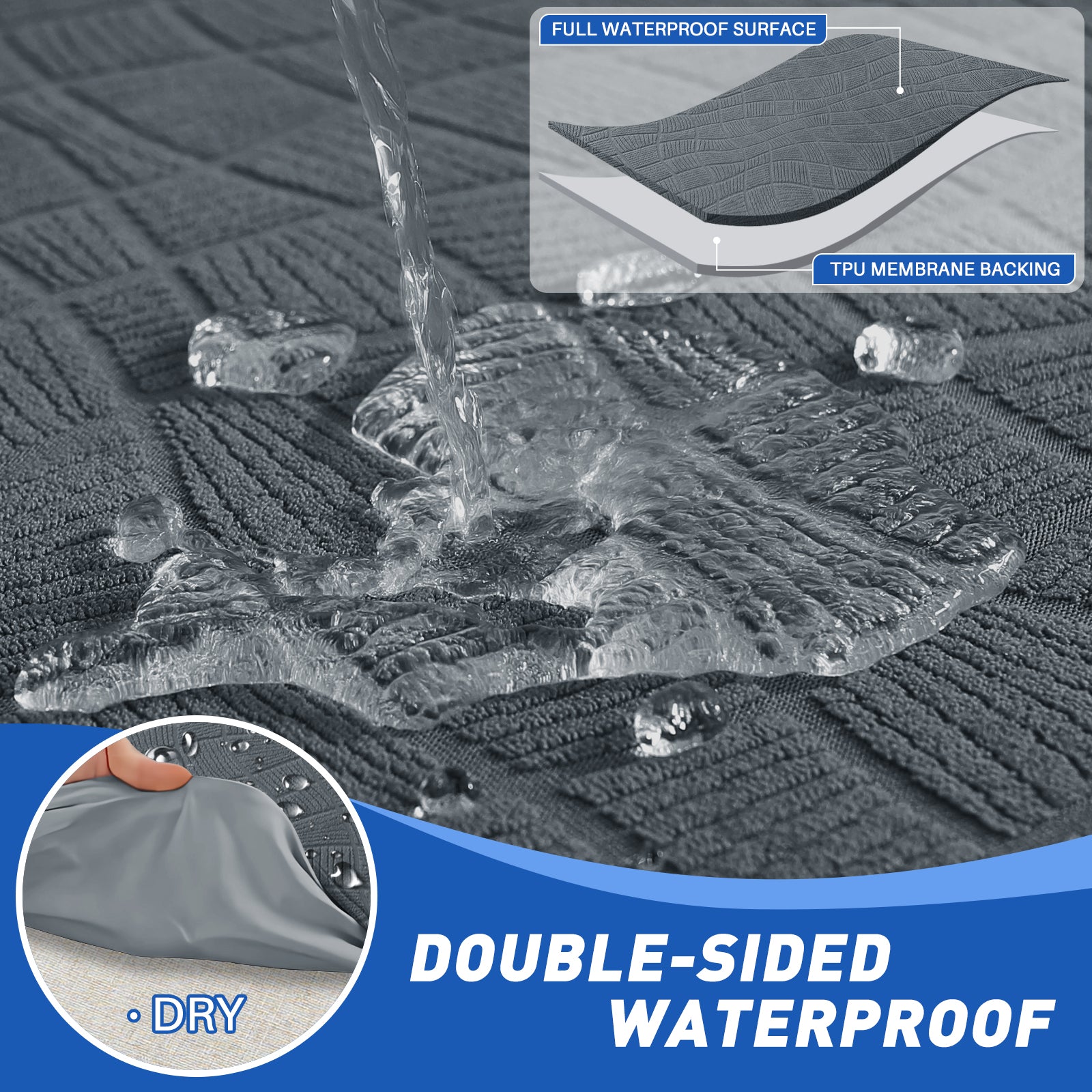 Copertura impermeabile e stretch per sedile del divano 2 posti Geometrica | YSTYLE