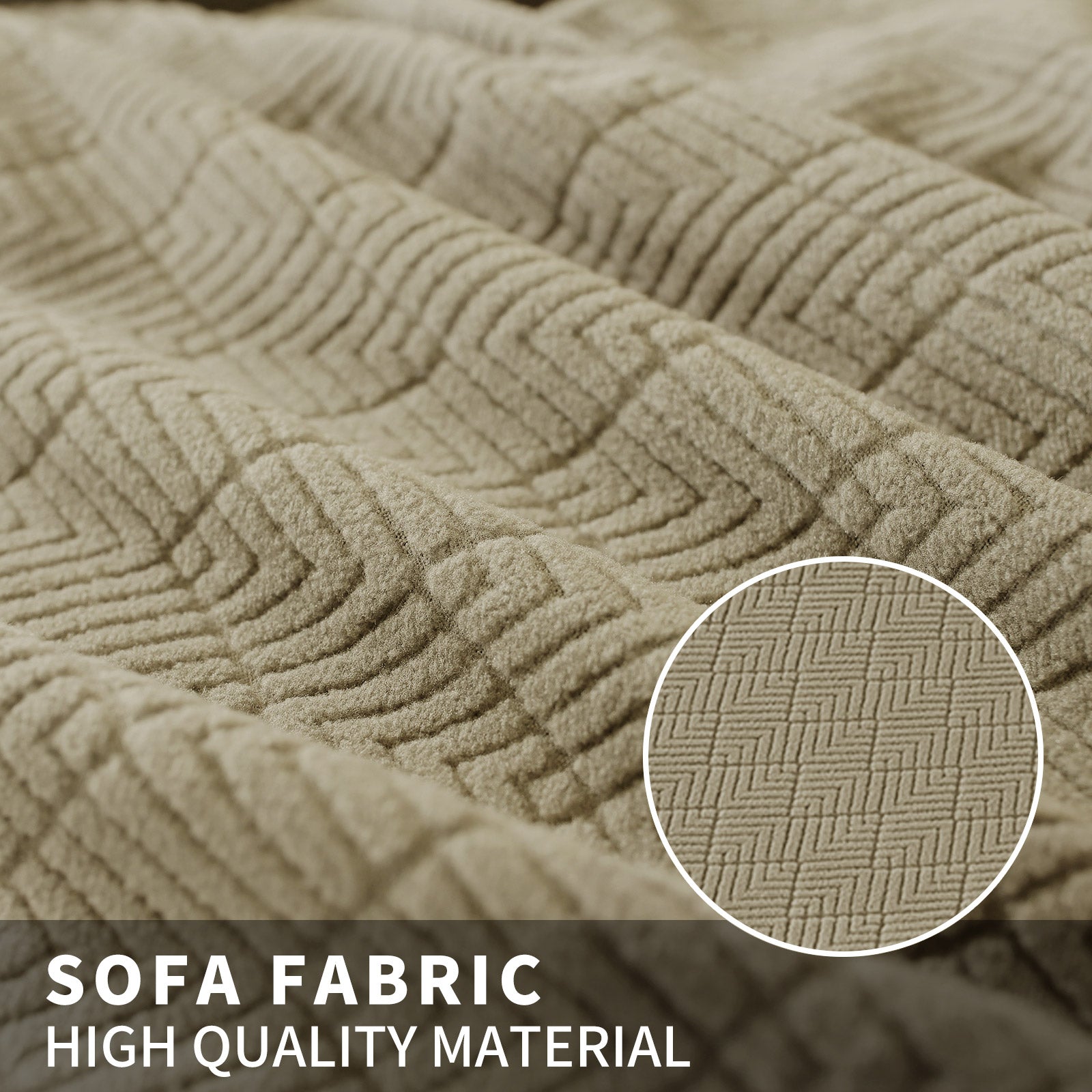 YSTYLE 4 pezzi coprisedie elastici con motivo jacquard a diamante